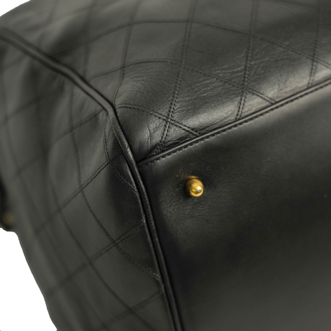 CHANEL 1991–1994 Matelassé Boston 60 Handbag / Shoulder Bag 2-Way