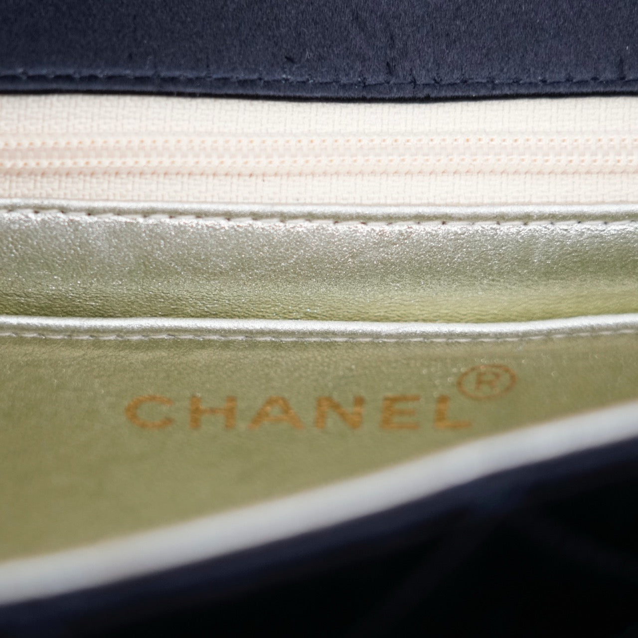 CHANEL 1991-1994 Mini MatelasseSatin Shoulder bag