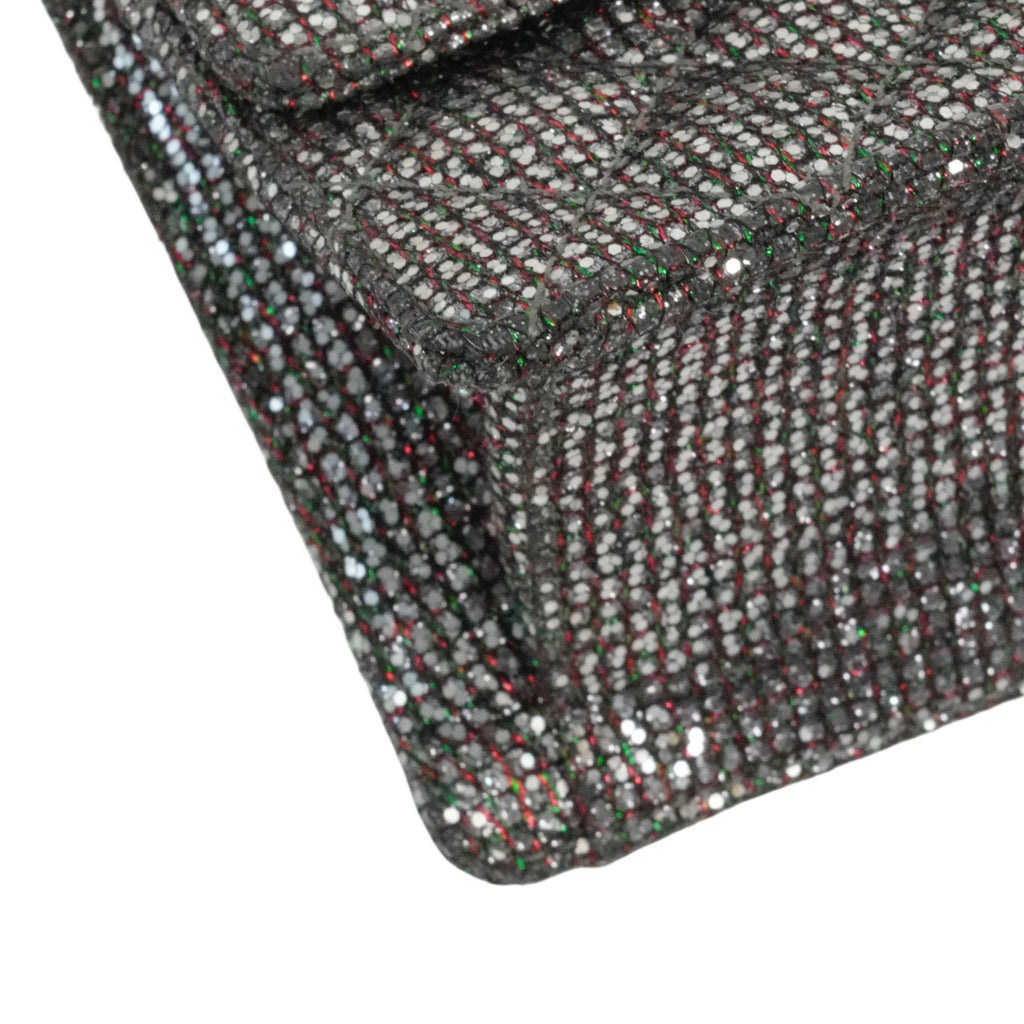 CHANEL 2010-2011 Matelassé 2.55 Chain Sequin Mini Shoulder Bag