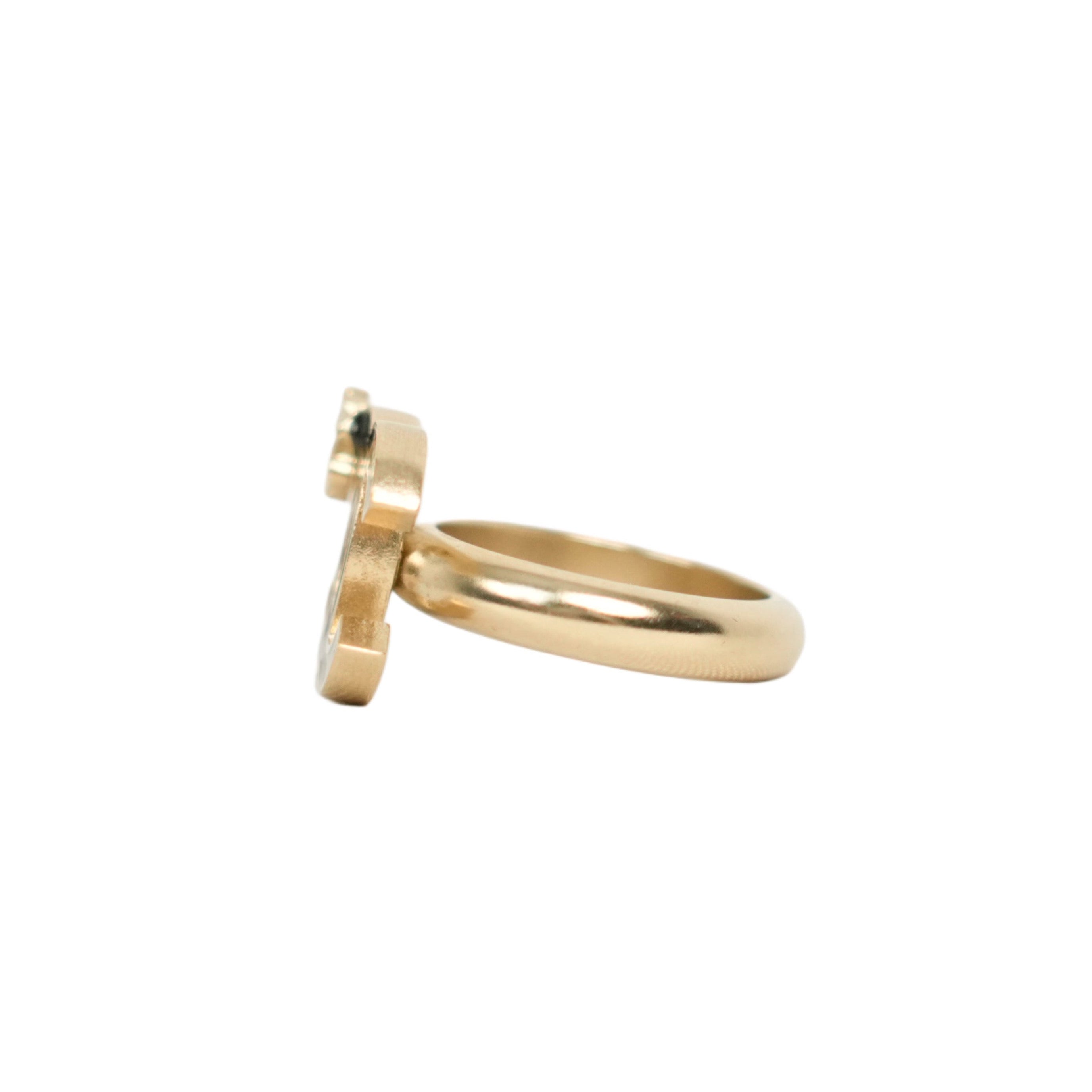CHANEL Clover Coco Mark Ring