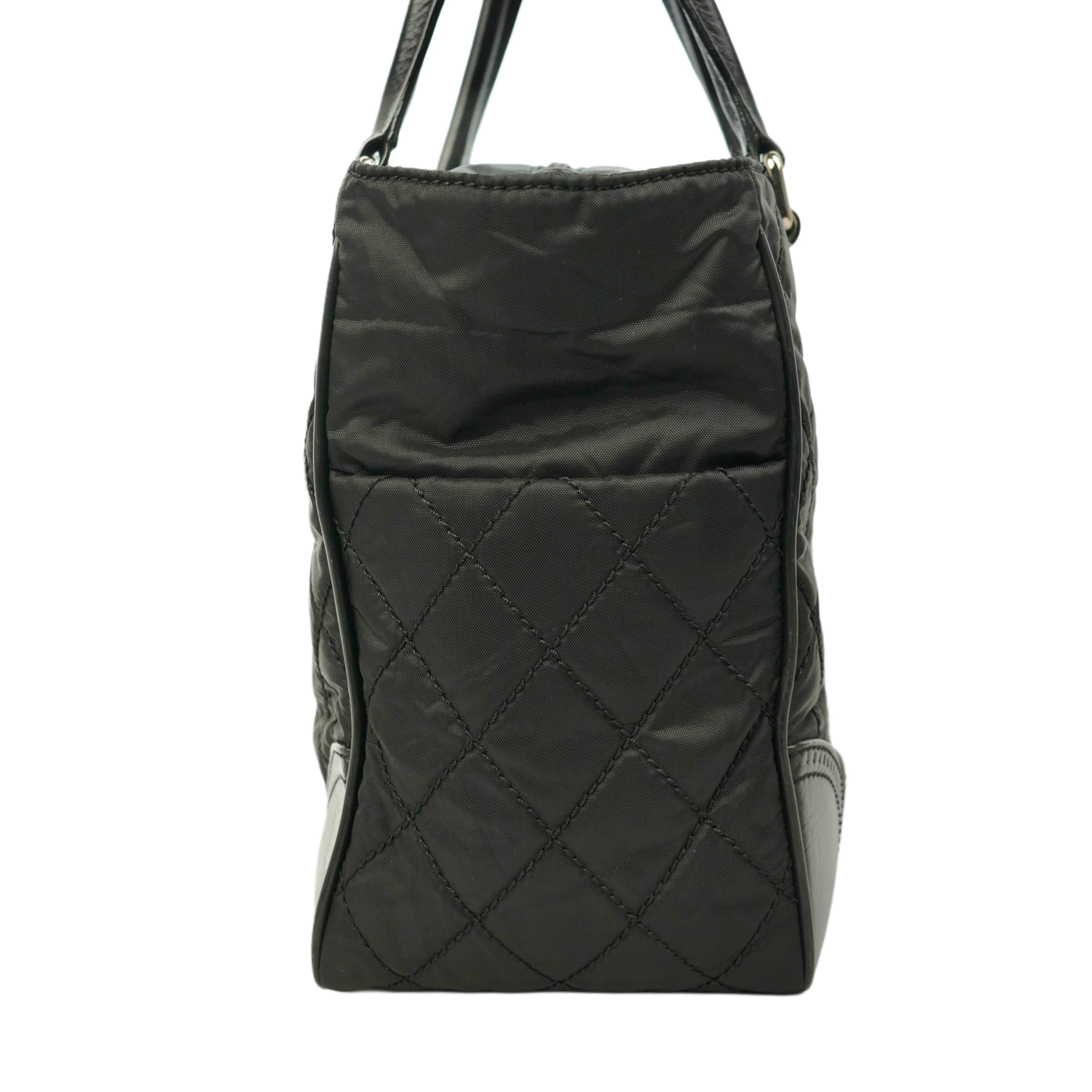 CHANEL 2008-2009 Nylon Paris-New York Tote Bag/Shoulder Bag