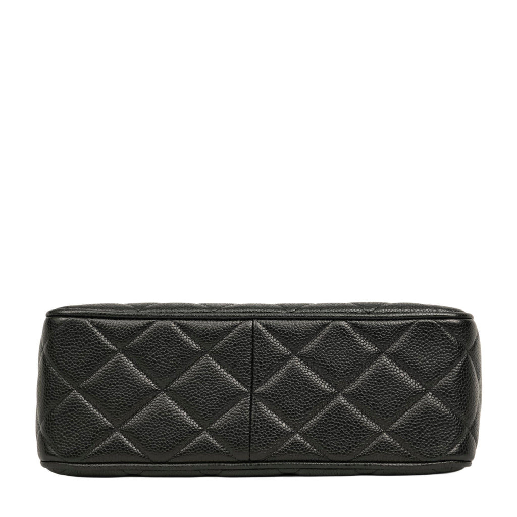 CHANEL 1994–1996 Coco Mark Matelassé Caviar Skin Shoulder Bag