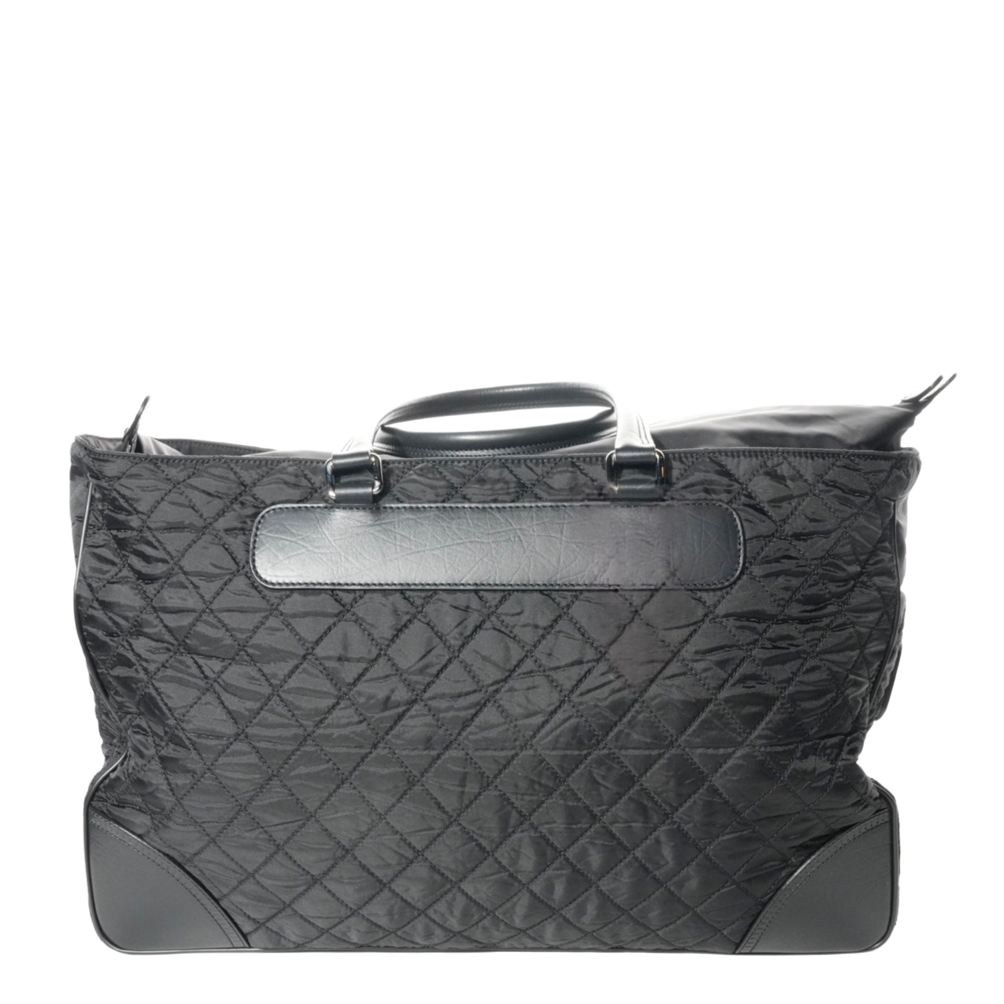 CHANEL 2005–2006 Paris-New York Boston Bag Nylon Handbag / Travel Bag