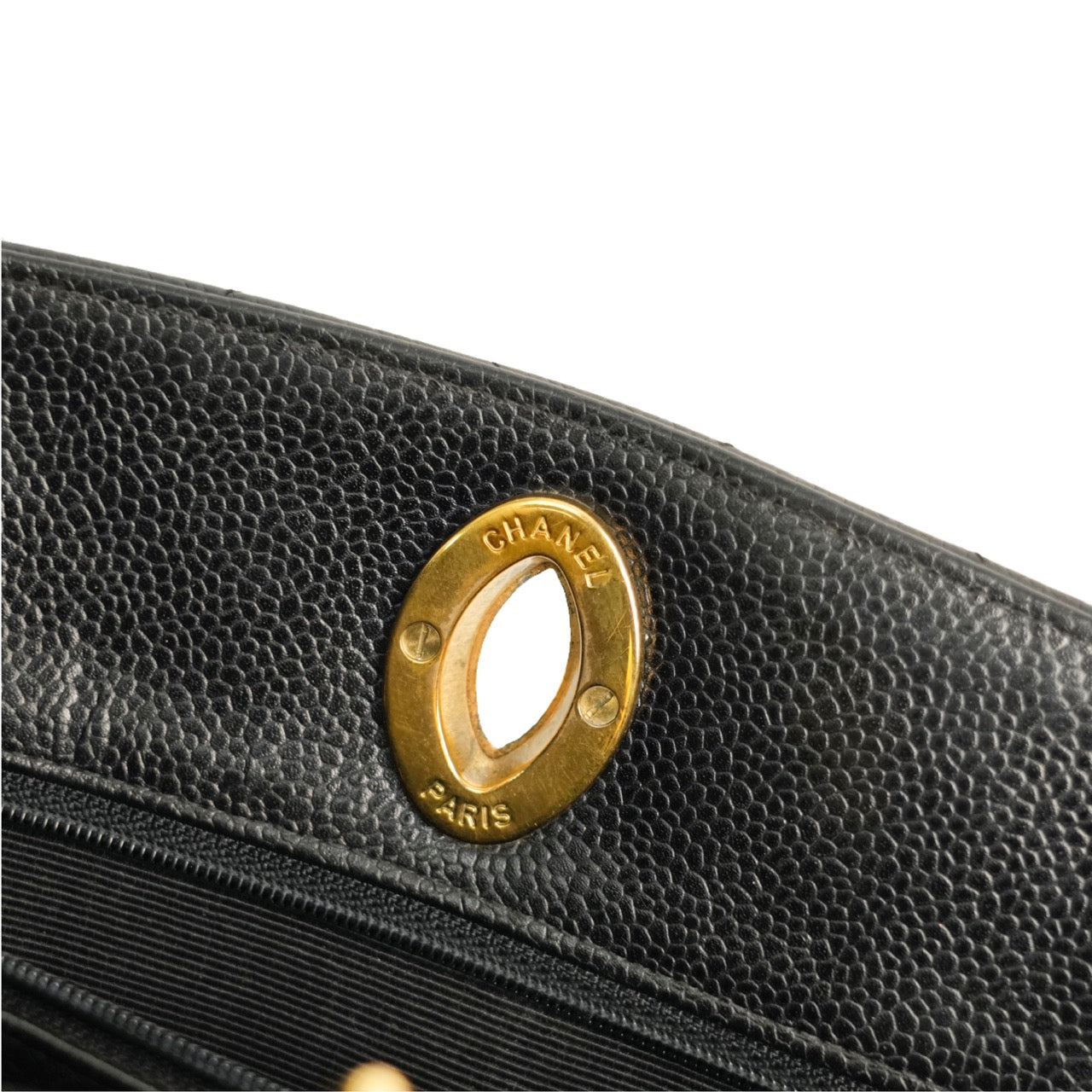 CHANEL 1997–1999 Coco Mark Matelassé Caviar Skin Tote Bag / Shoulder Bag