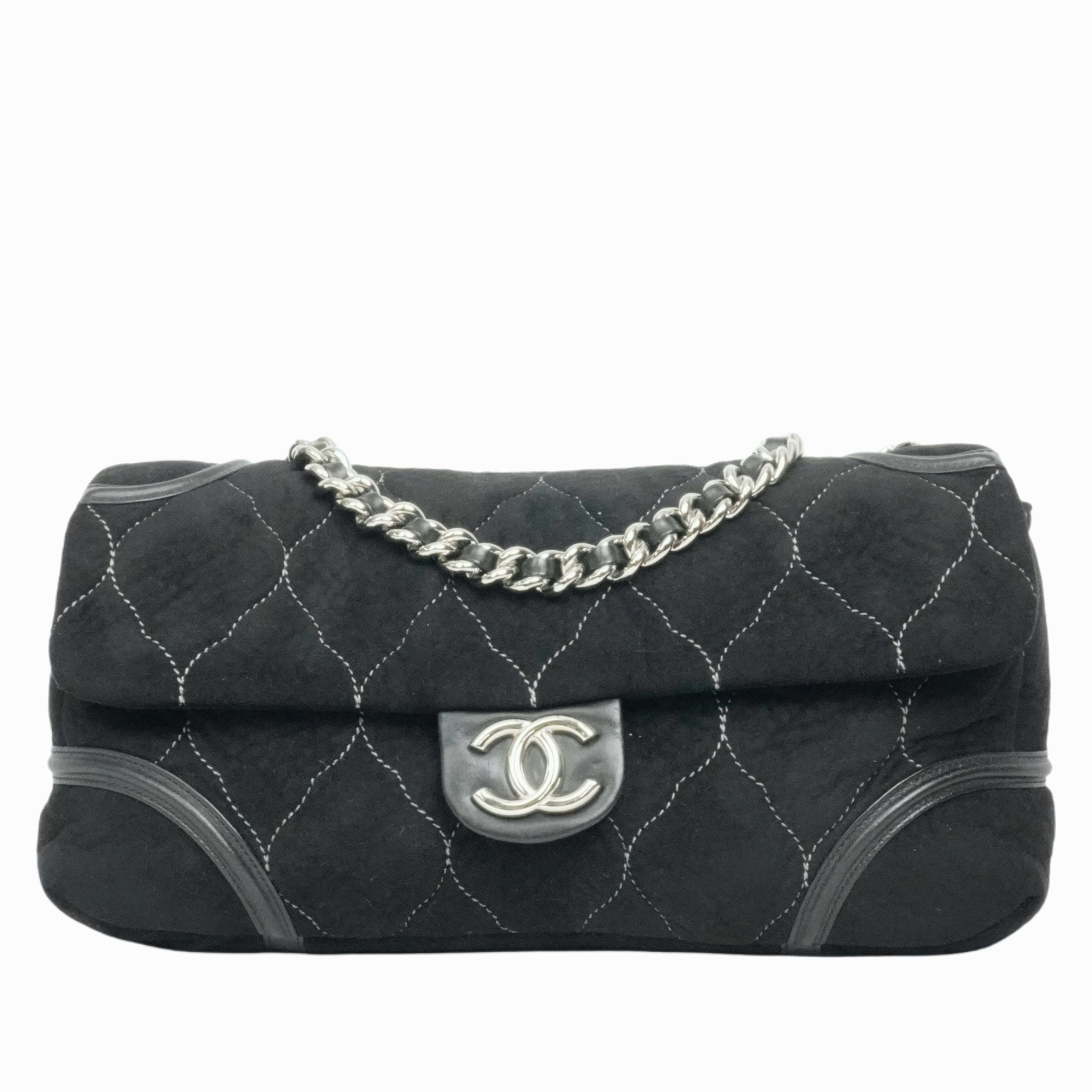 CHANEL 2008-2009 Quilted Coco Mark Chain Shoulder Bag