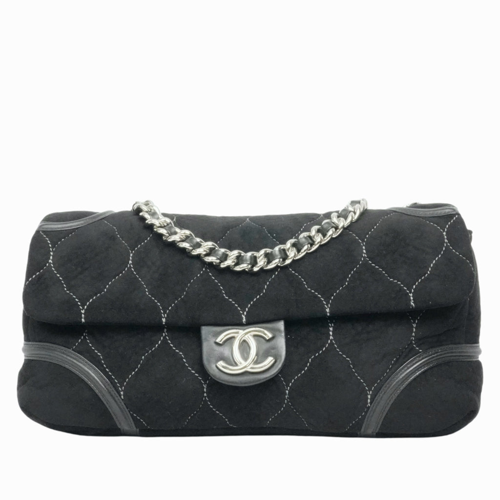 CHANEL 2008-2009 Quilted Coco Mark Chain Shoulder Bag