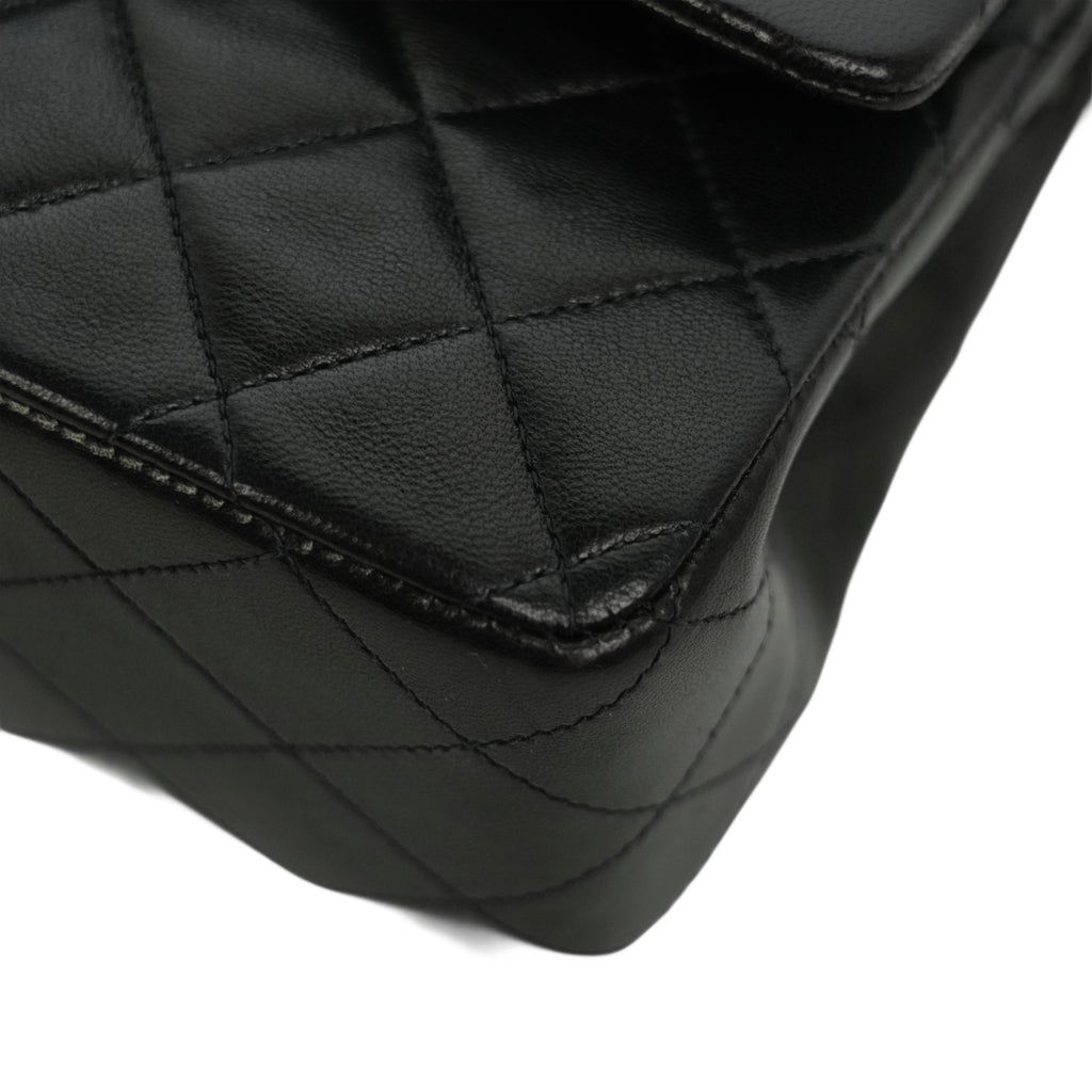 CHANEL 1994–1996 Matelassé Double Flap Lambskin Shoulder Bag