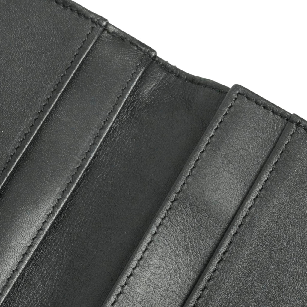 CHANEL 2009–2010 Matelassé Coco Mark Bi-Fold Long Wallet