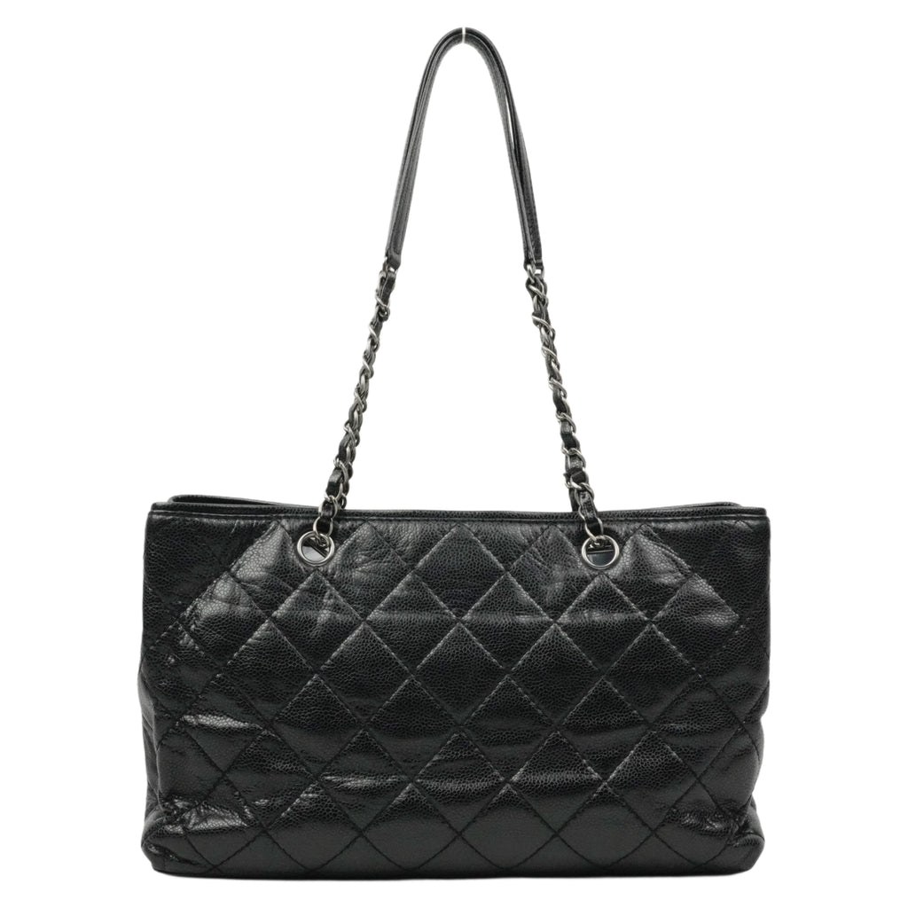 CHANEL 1991–1994 Matelassé Caviar Leather Shoulder Bag