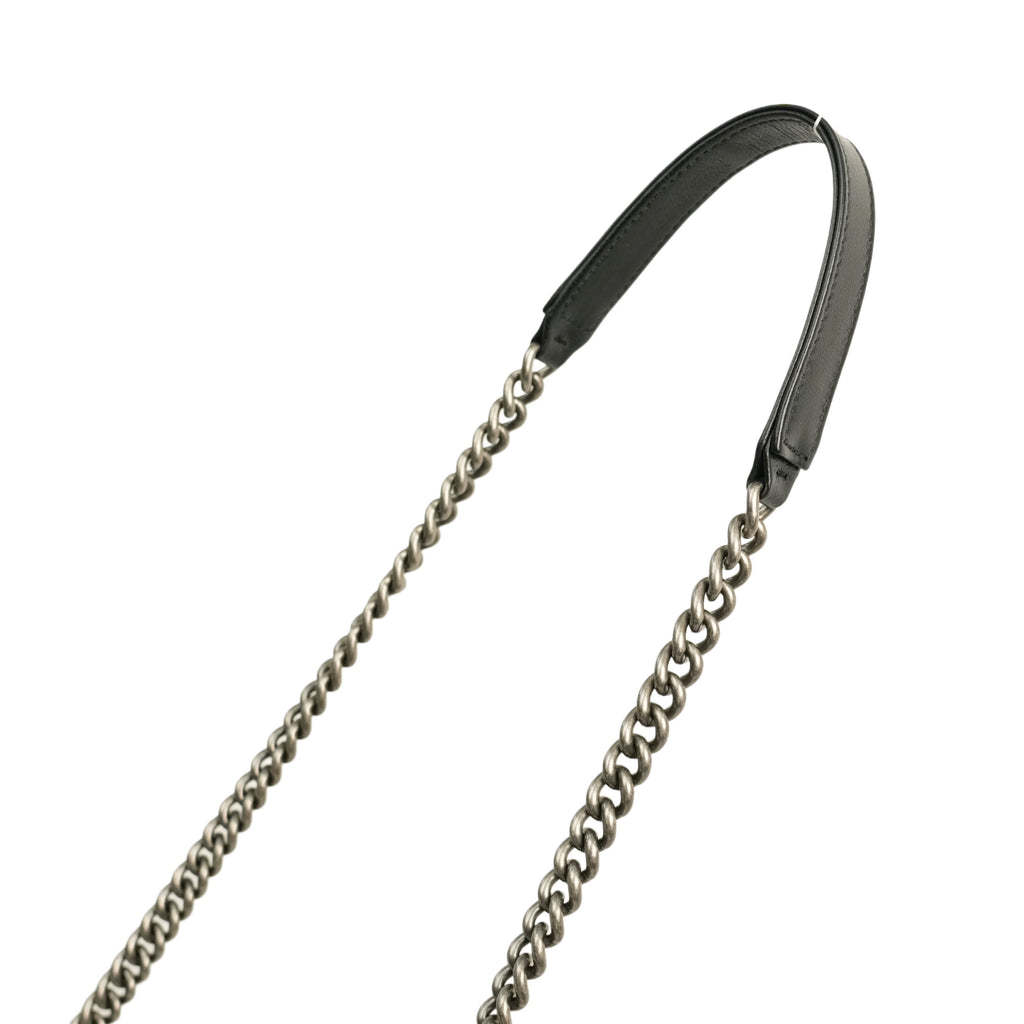 CHANEL Boy Chanel Matelassé Coco Mark Chain Wallet / Shoulder Bag