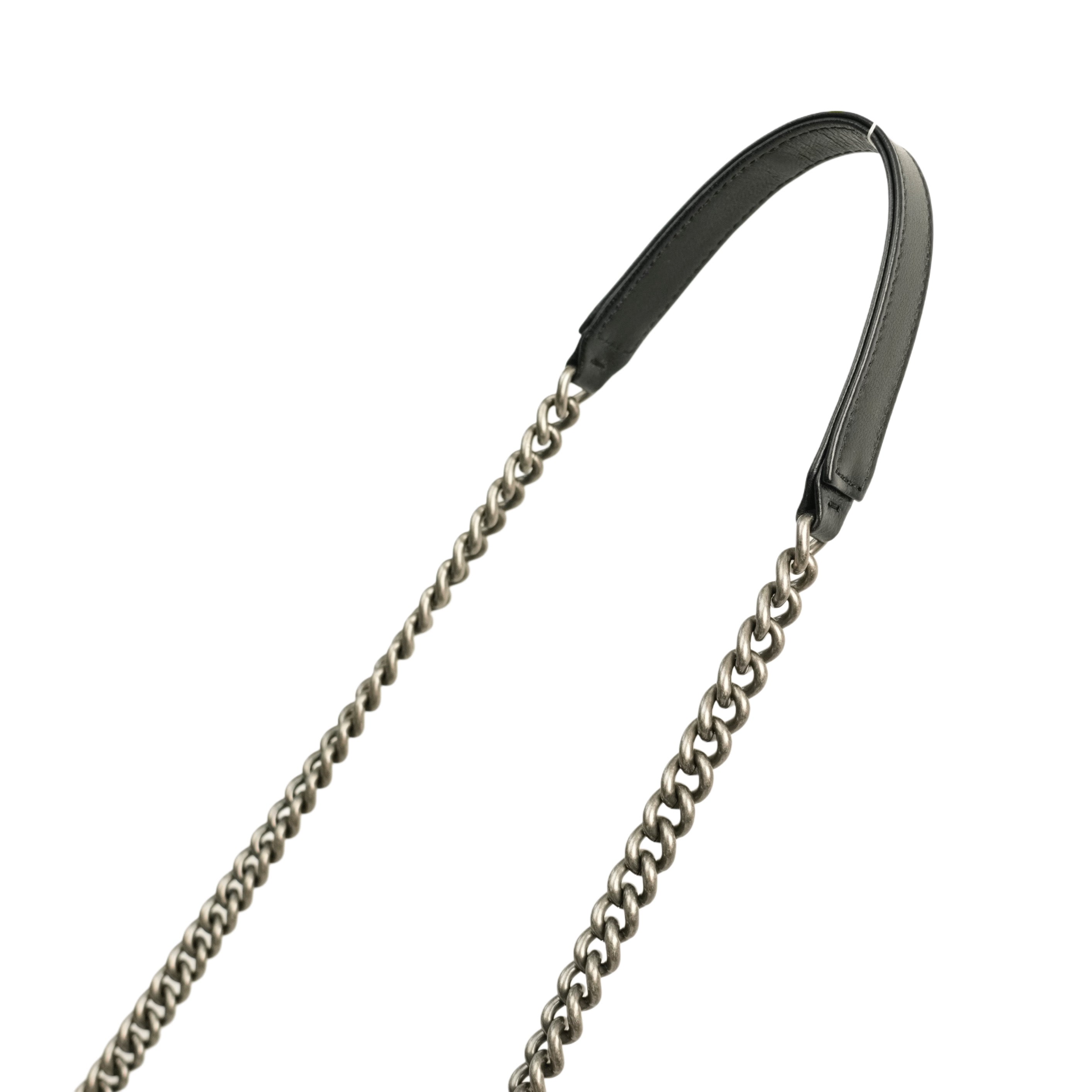 CHANEL Boy Chanel Matelassé Coco Mark Chain Wallet / Shoulder Bag