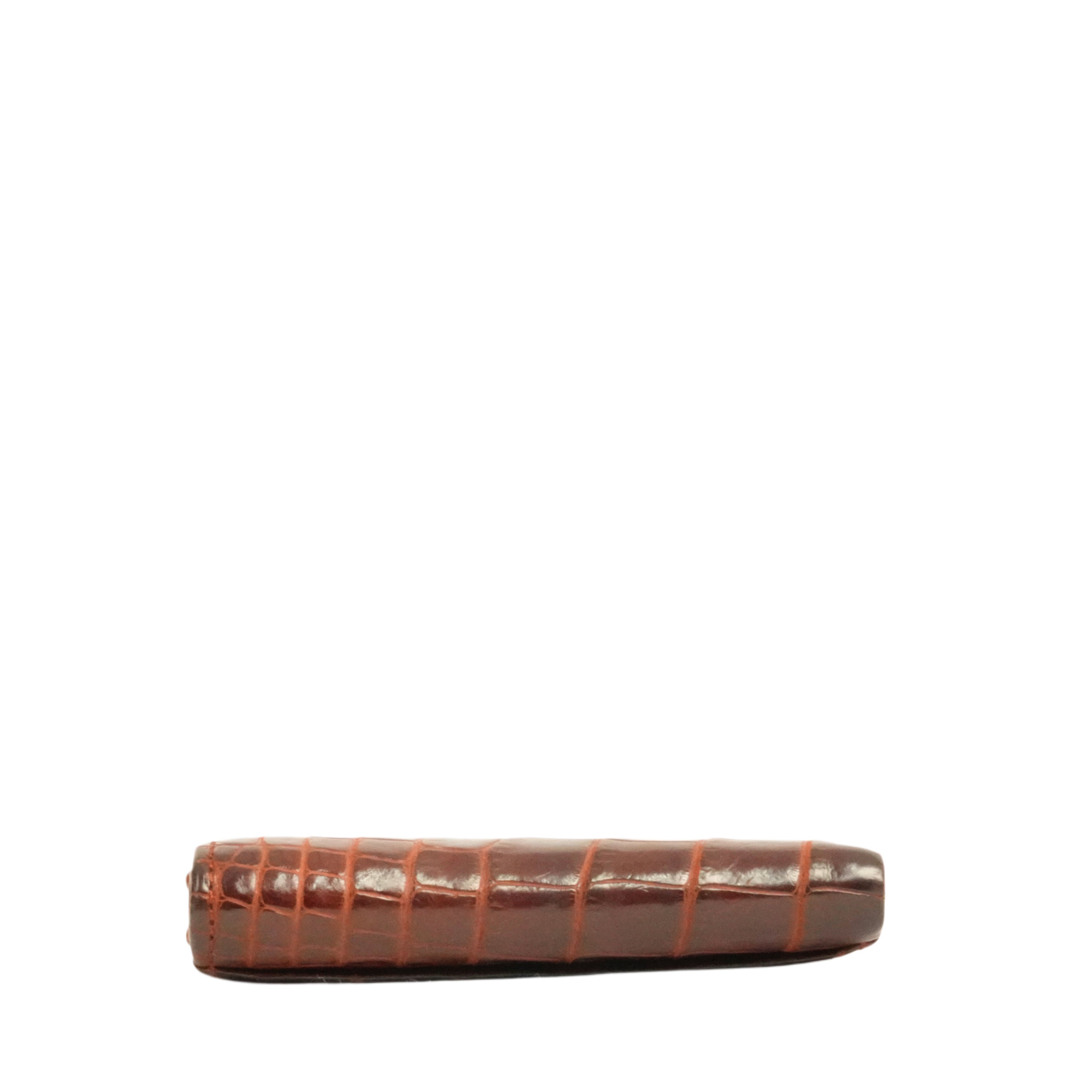 BVLGARI Crocodile Bi-Fold Wallet