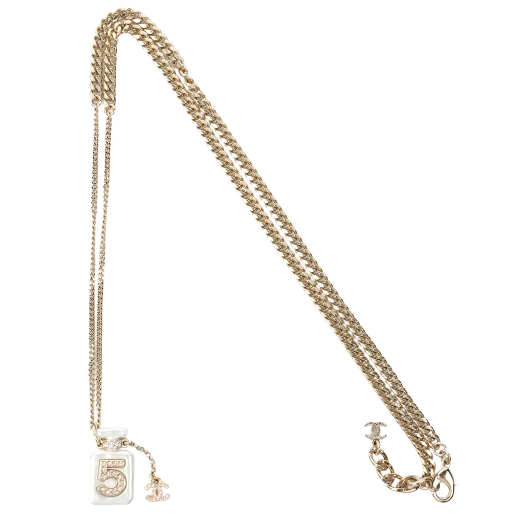 CHANEL Bottle Motif Necklace