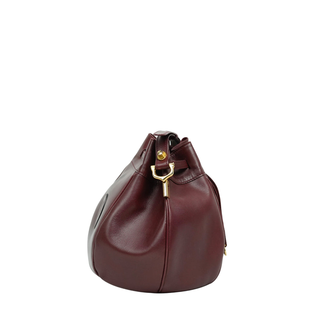 CARTIER Mustline Kinchaku-Type Shoulder Bag