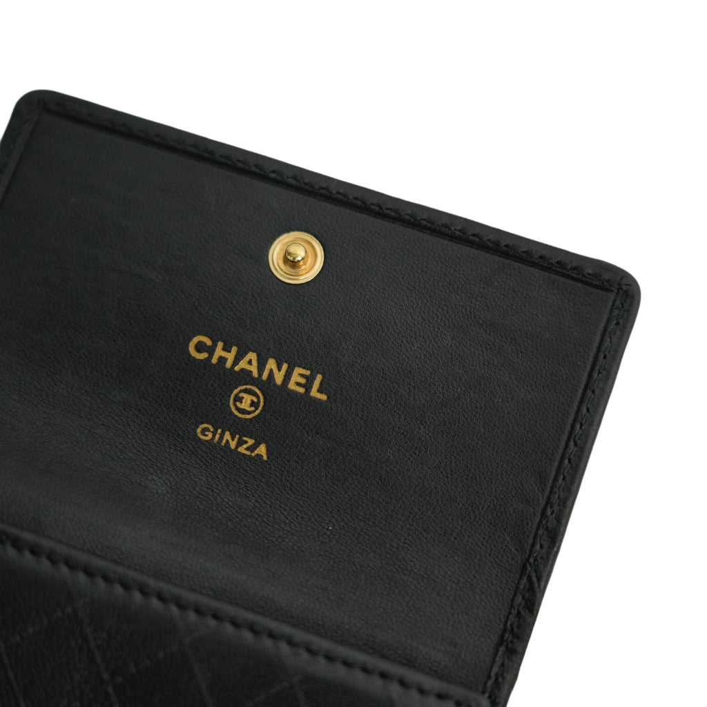 CHANEL 2004–2005 Ginza Limited Camellia Trifold Wallet