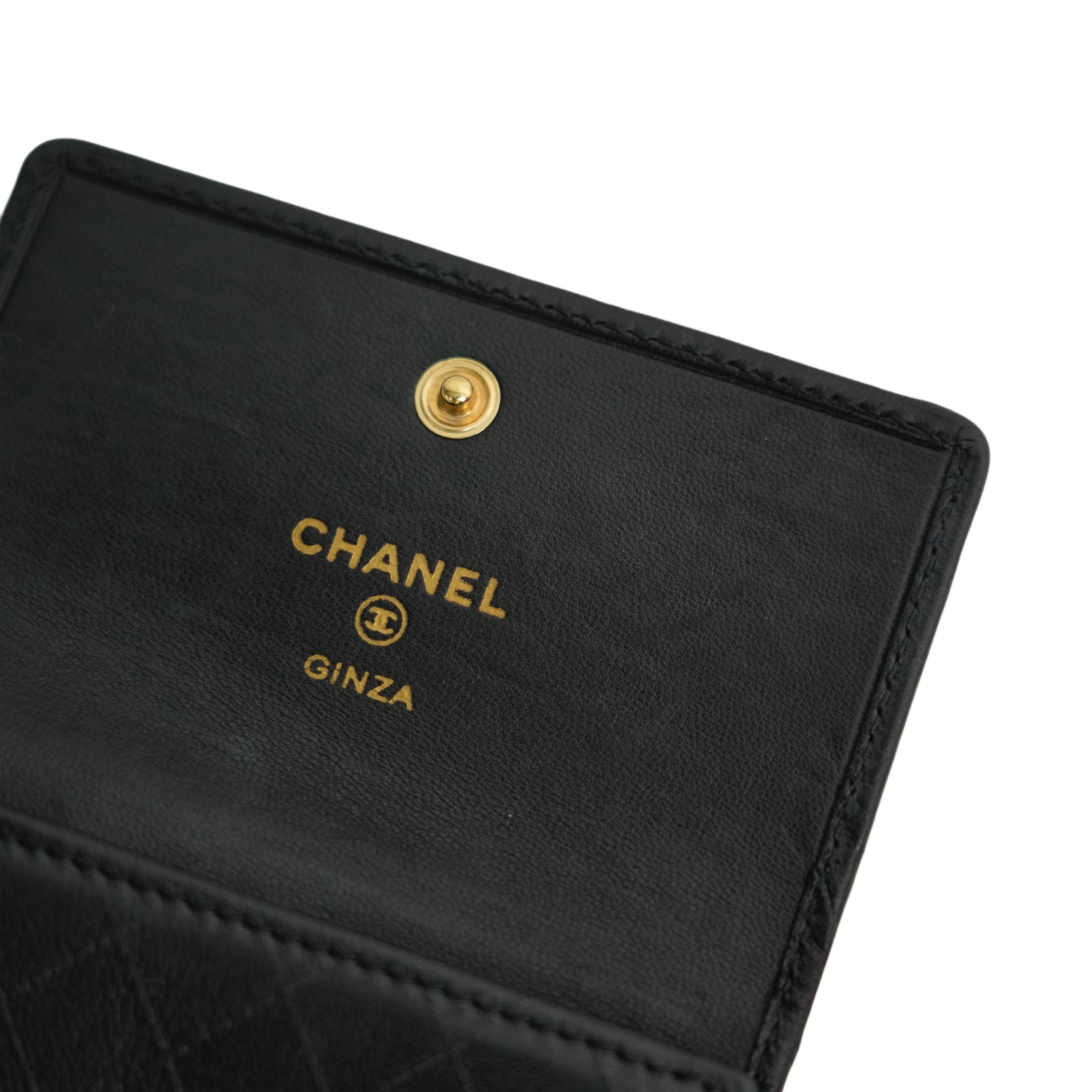 CHANEL 2004–2005 Ginza Limited Camellia Trifold Wallet