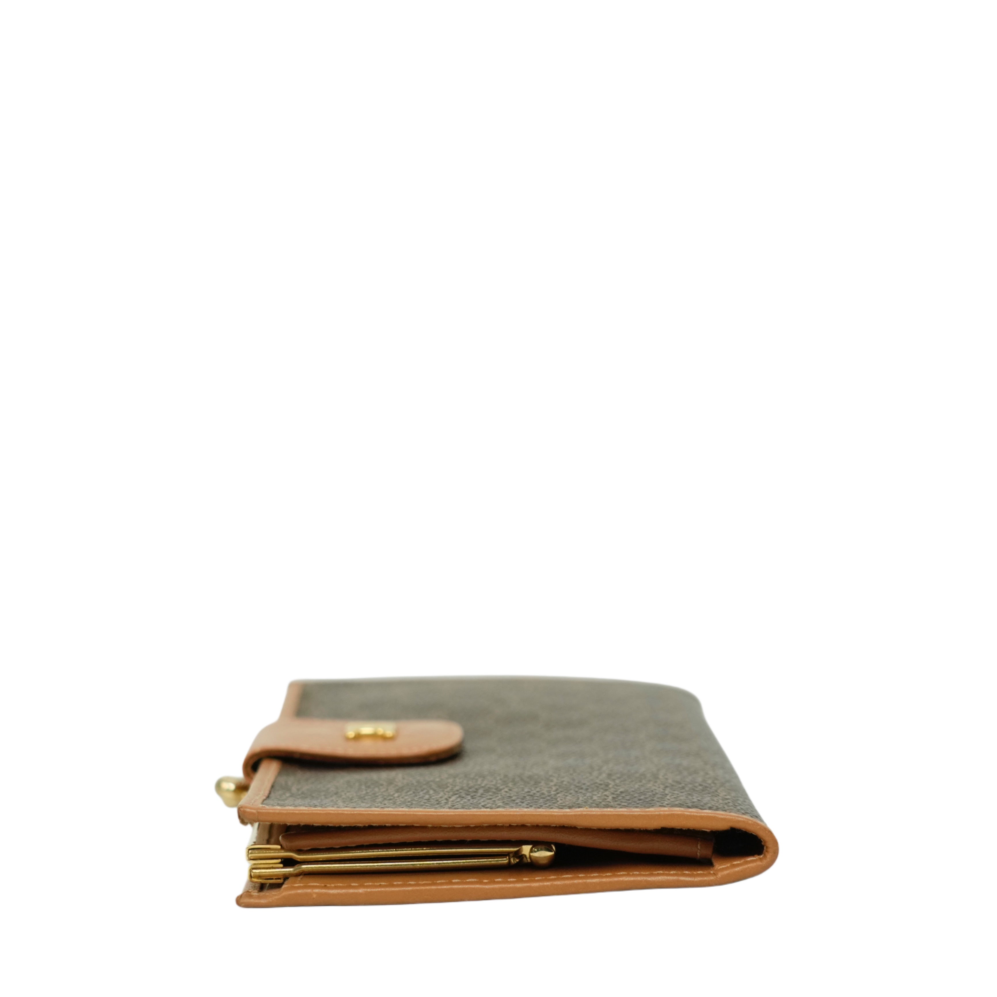 CELINE Macadam Kisslock Long Wallet