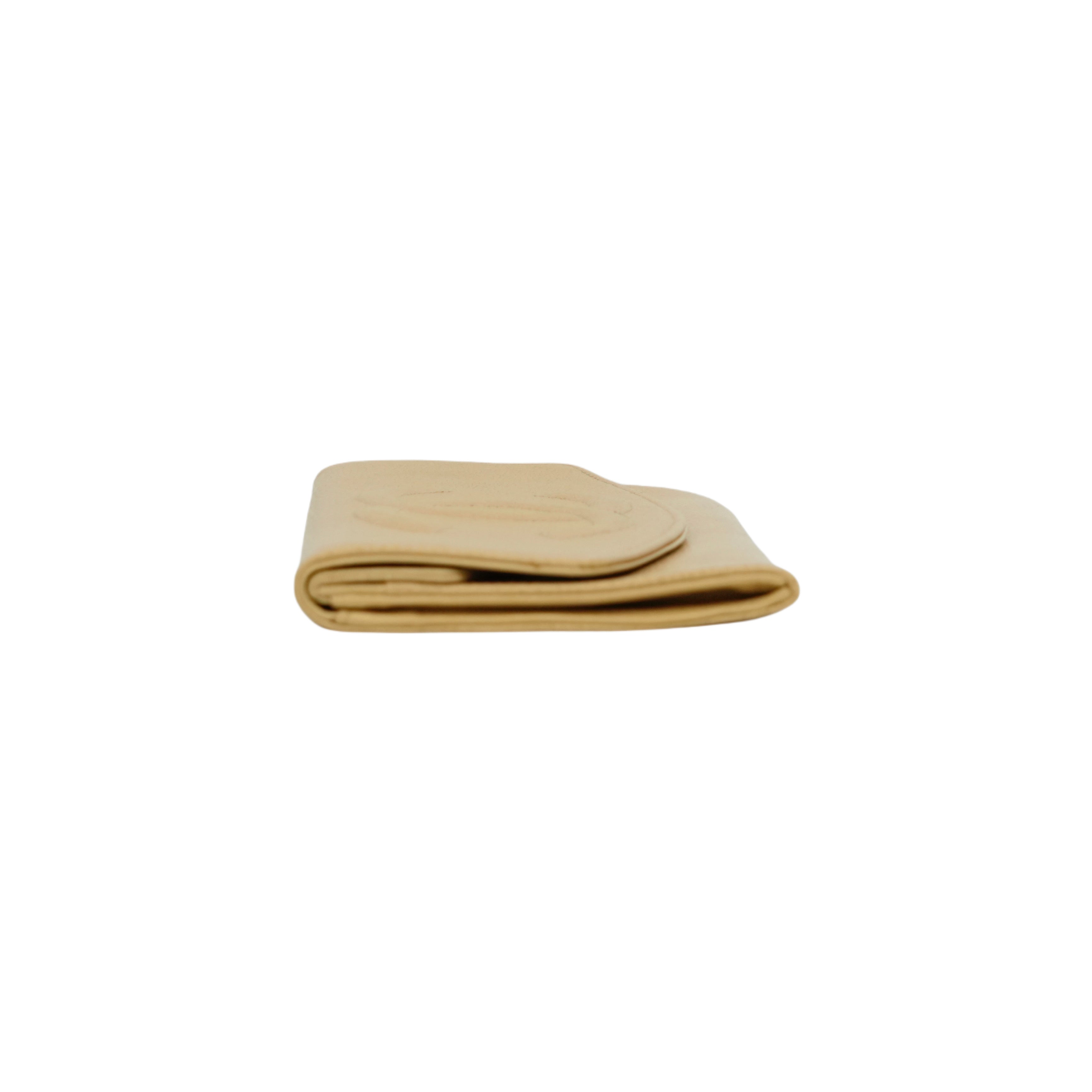 CHANEL 1997-1999 Coco Mark Caviar Skin Long Wallet