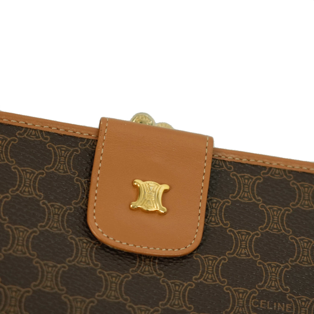 CELINE Macadam Kisslock Long Wallet
