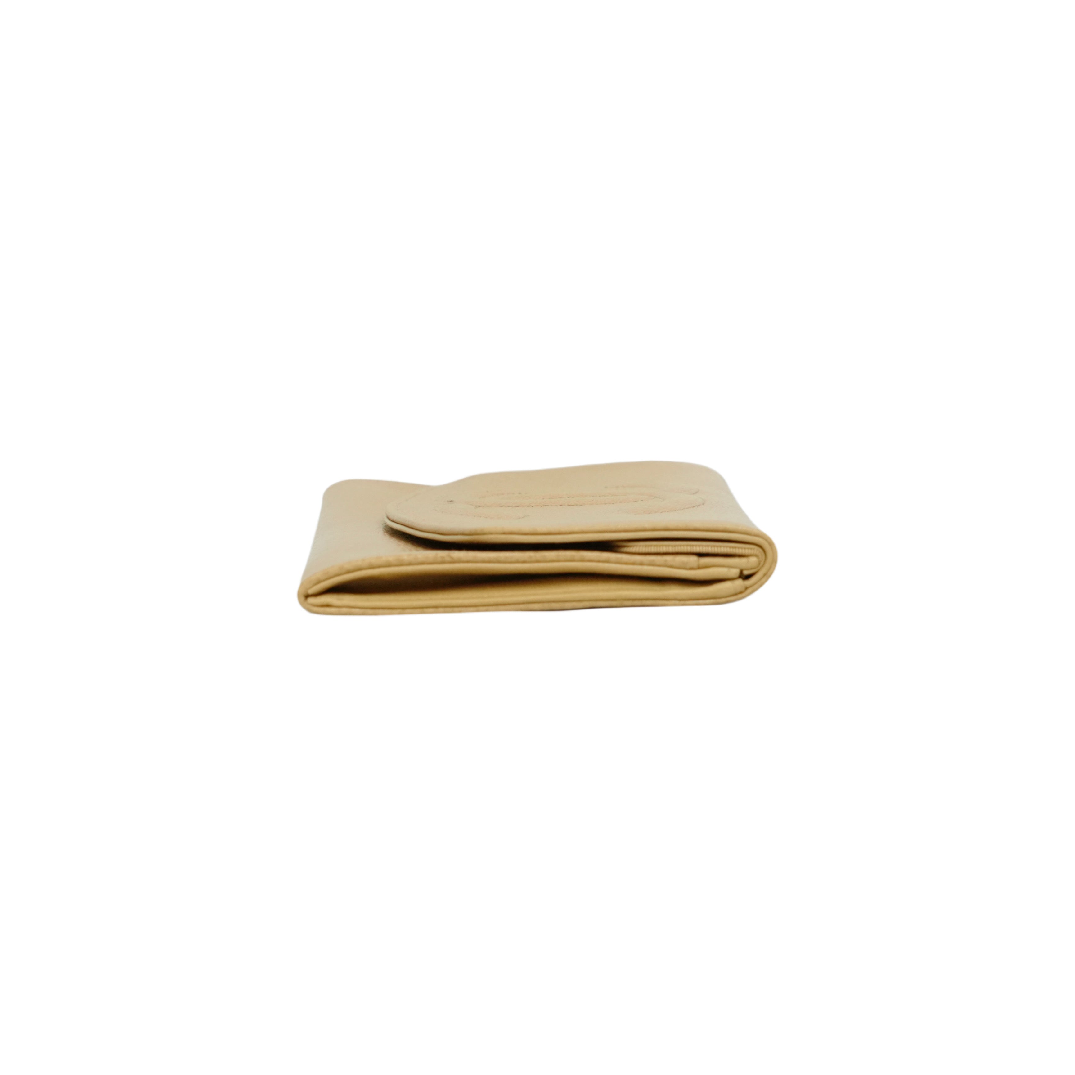 CHANEL 1997-1999 Coco Mark Caviar Skin Long Wallet