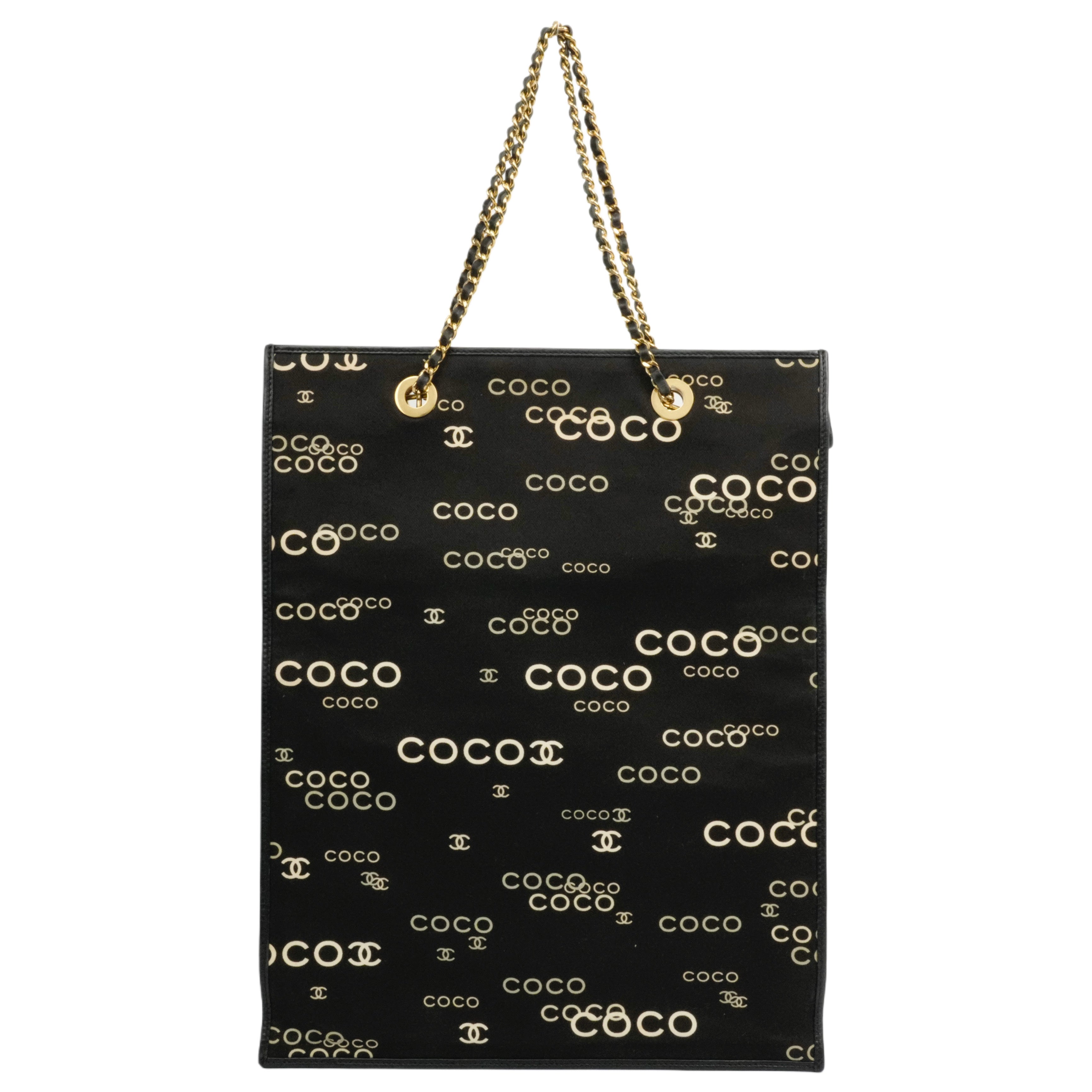 CHANEL 2002-2003 Coco Chain Tote Bag