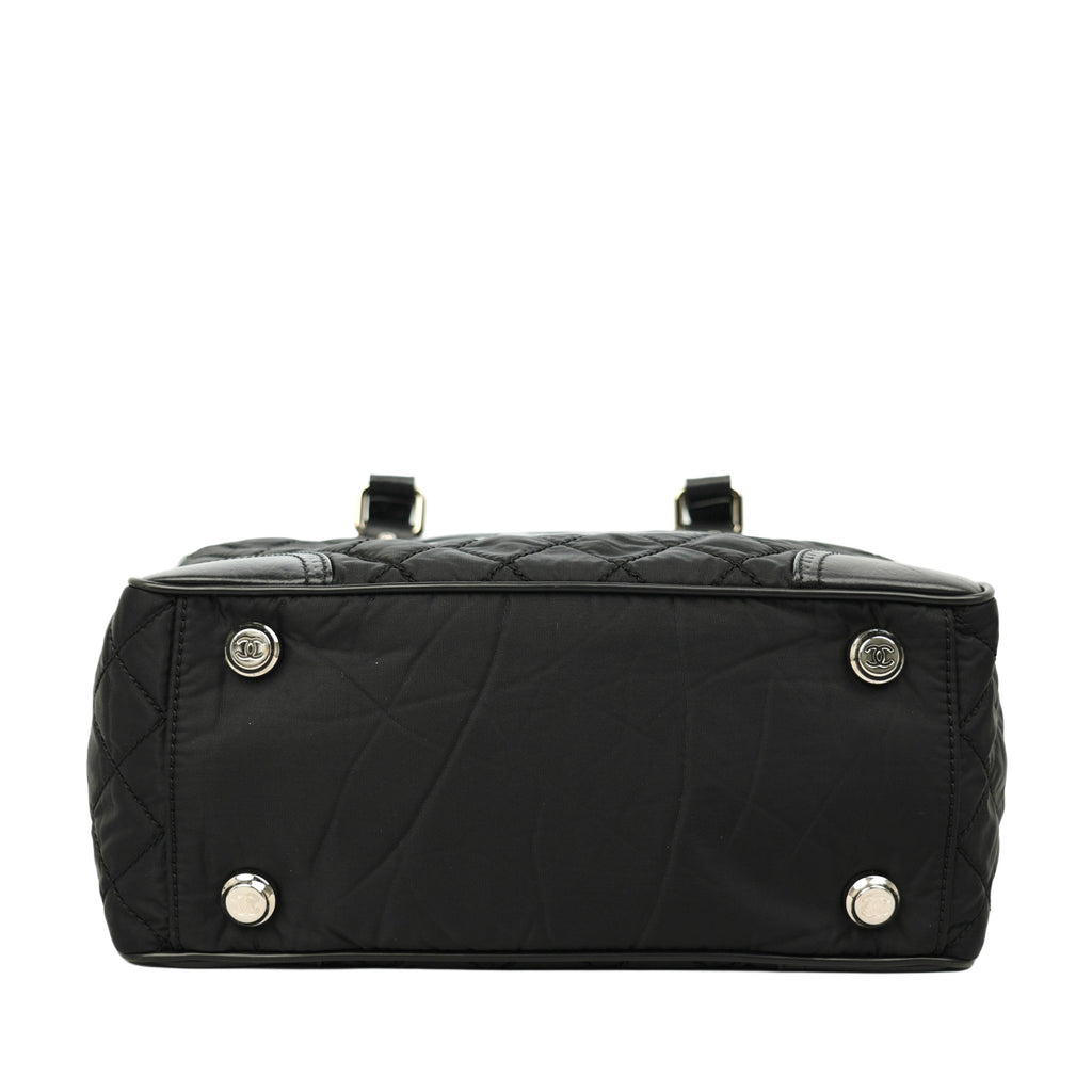 CHANEL 2008-2009 Nylon Paris-New York Tote Bag/Shoulder Bag
