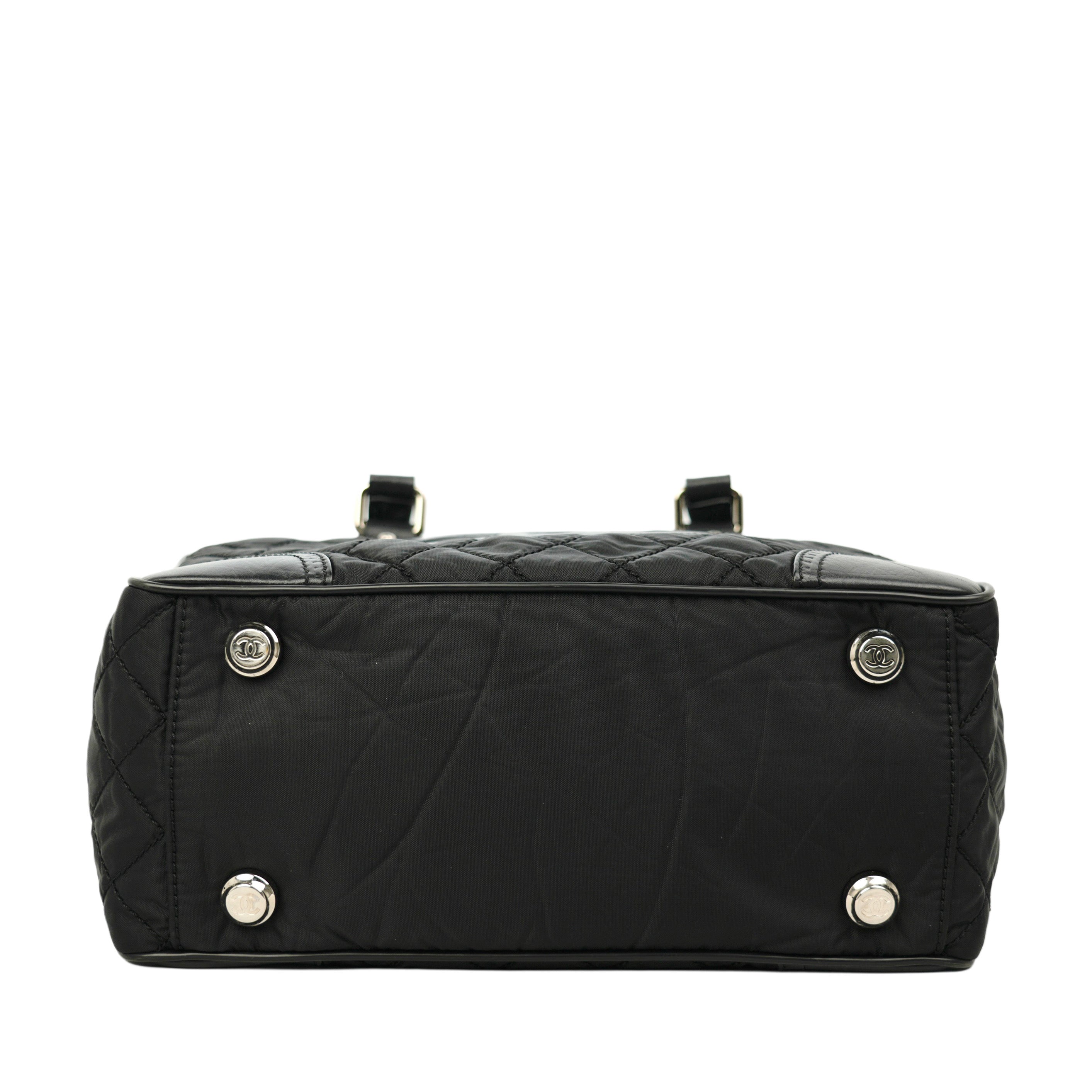 CHANEL 2008-2009 Nylon Paris-New York Tote Bag/Shoulder Bag