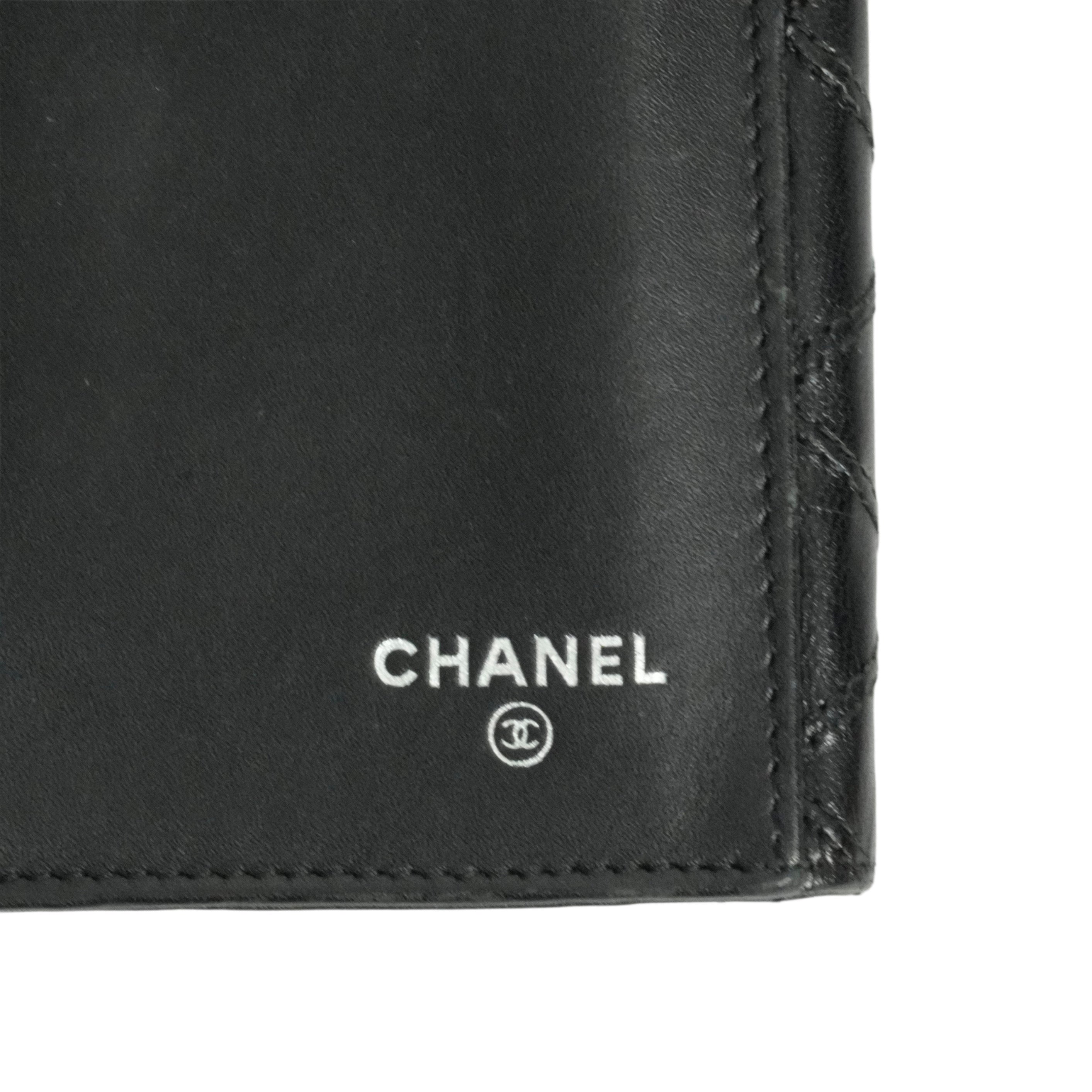 CHANEL 2009–2010 Matelassé Coco Mark Bi-Fold Long Wallet