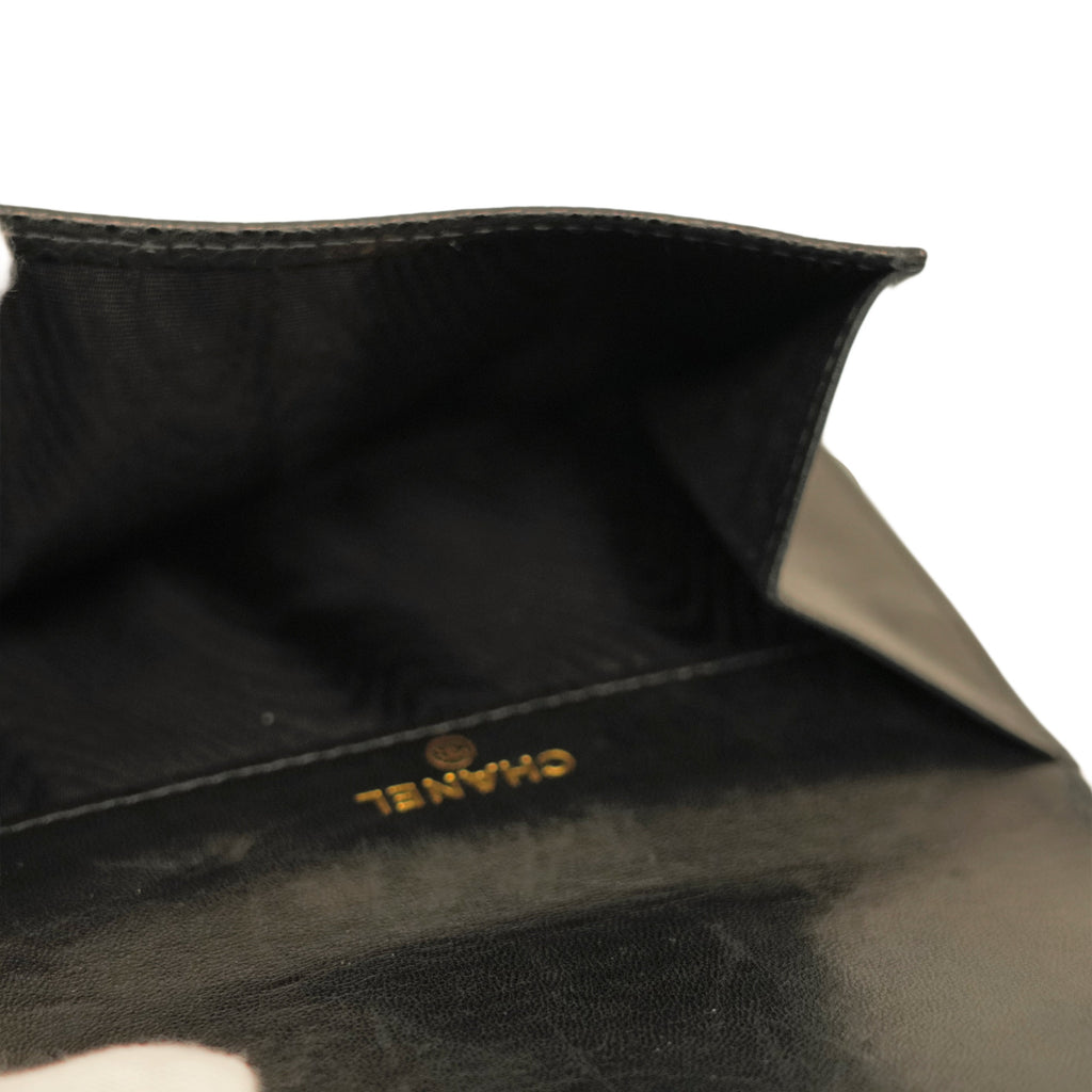 CHANEL 2000-2002 Coco Mark Caviar Skin Bi-Fold Wallet