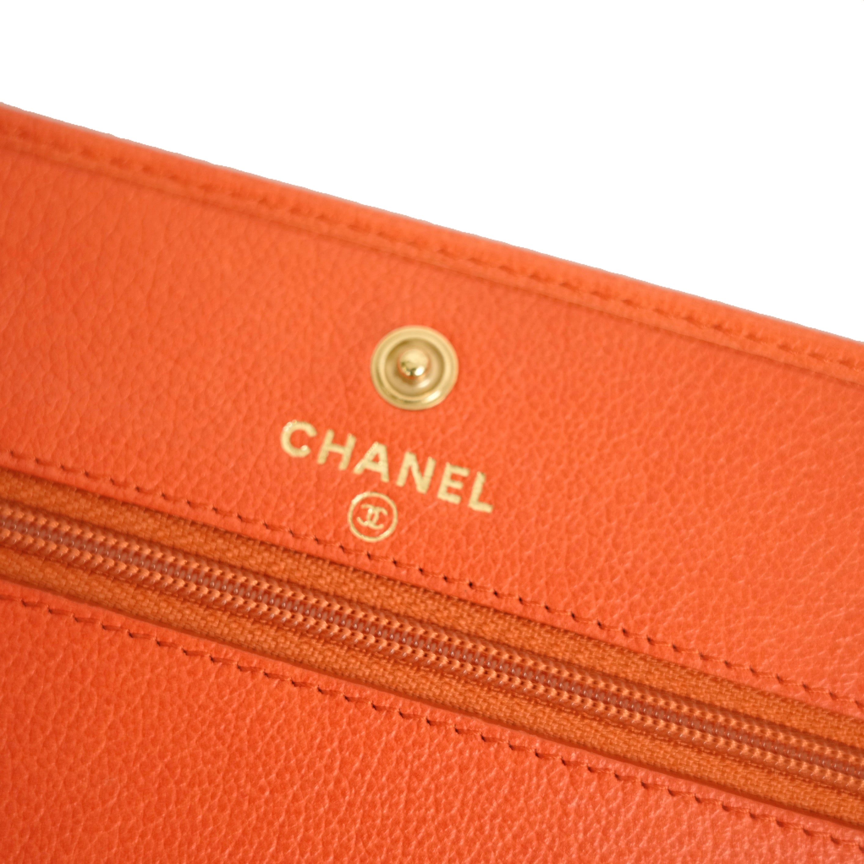 CHANEL 2011 Camellia Coco Mark Chain Wallet