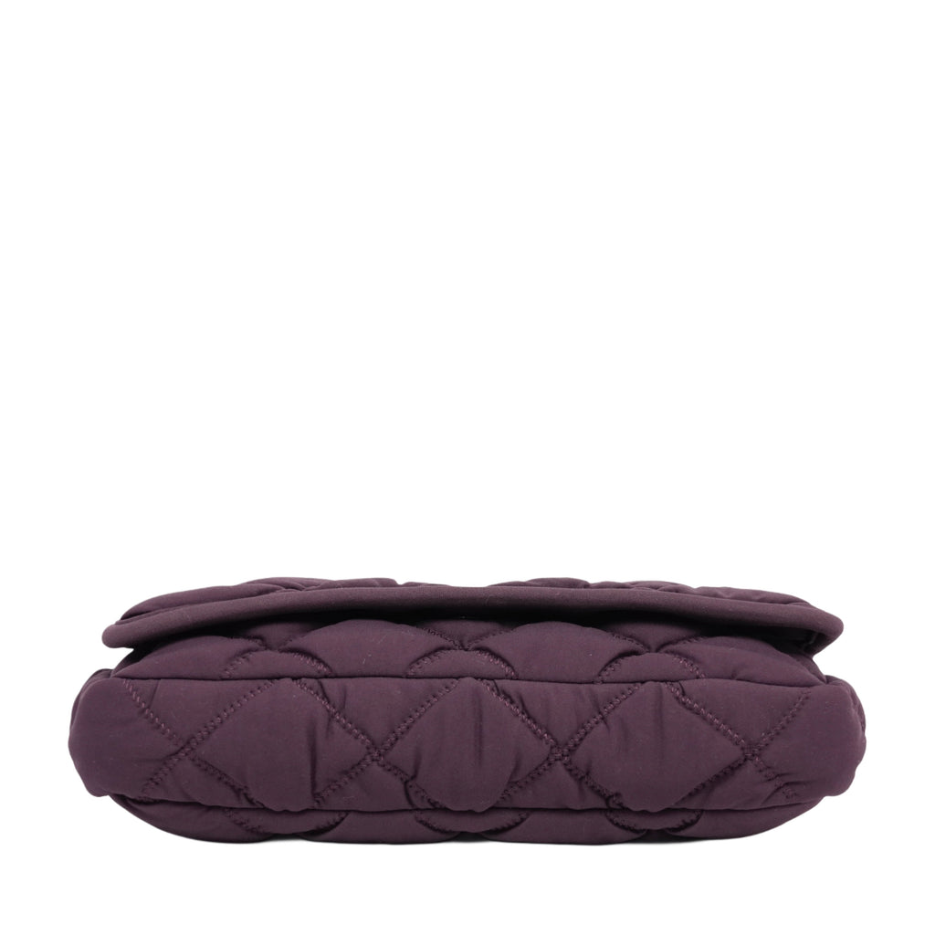CHANEL 2008–2009 Matelassé Quilted Chain Shoulder Bag