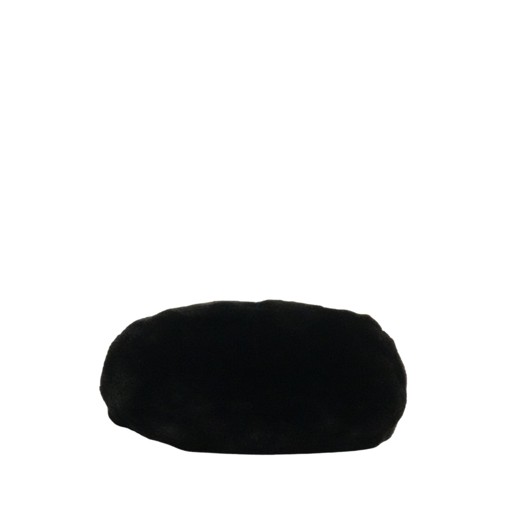 CHANEL 2002–2003 Fur Coco Mark Chain Shoulder Bag