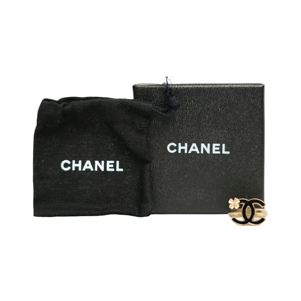 CHANEL Clover Coco Mark Ring