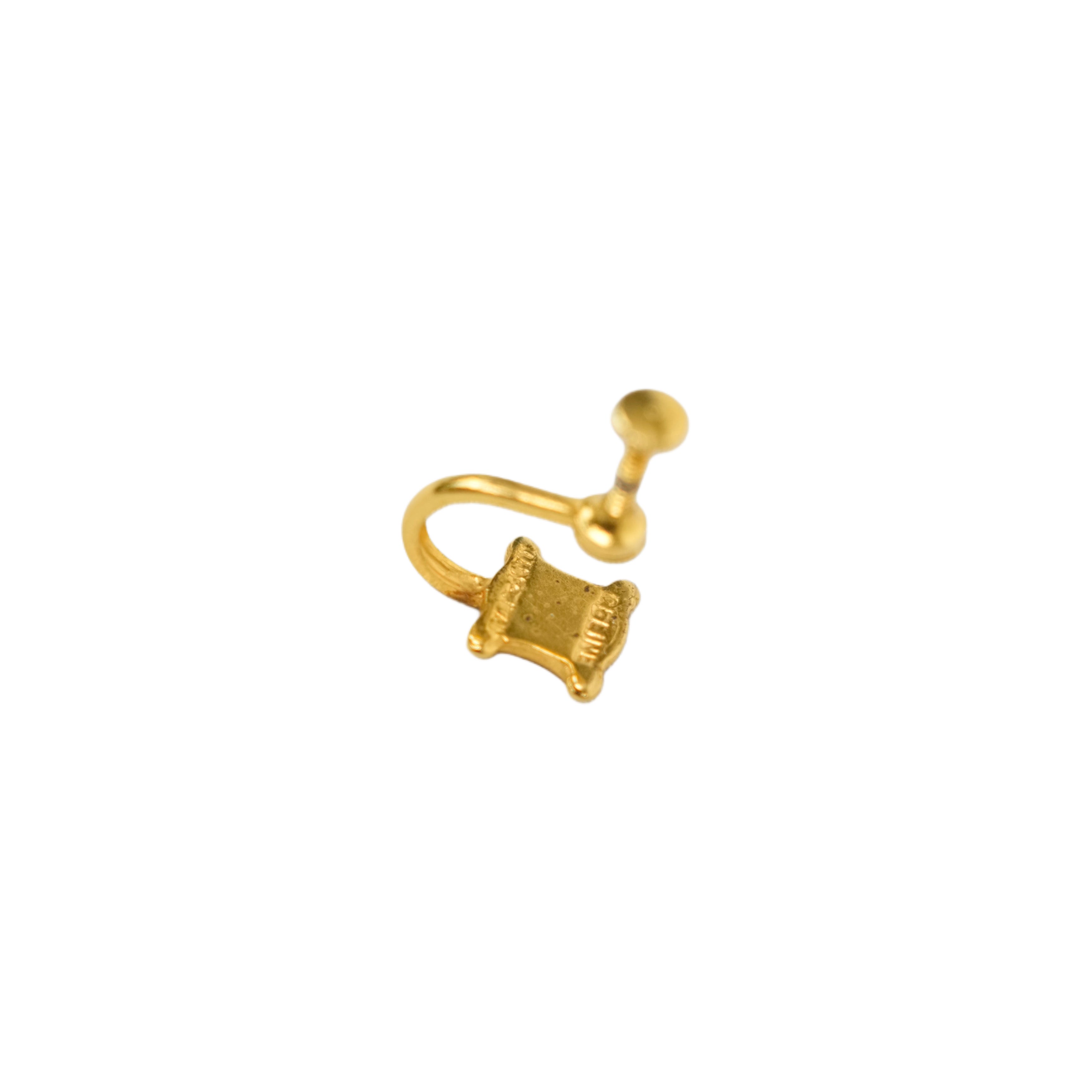 CELINE Macadam Rhinestone Earrings