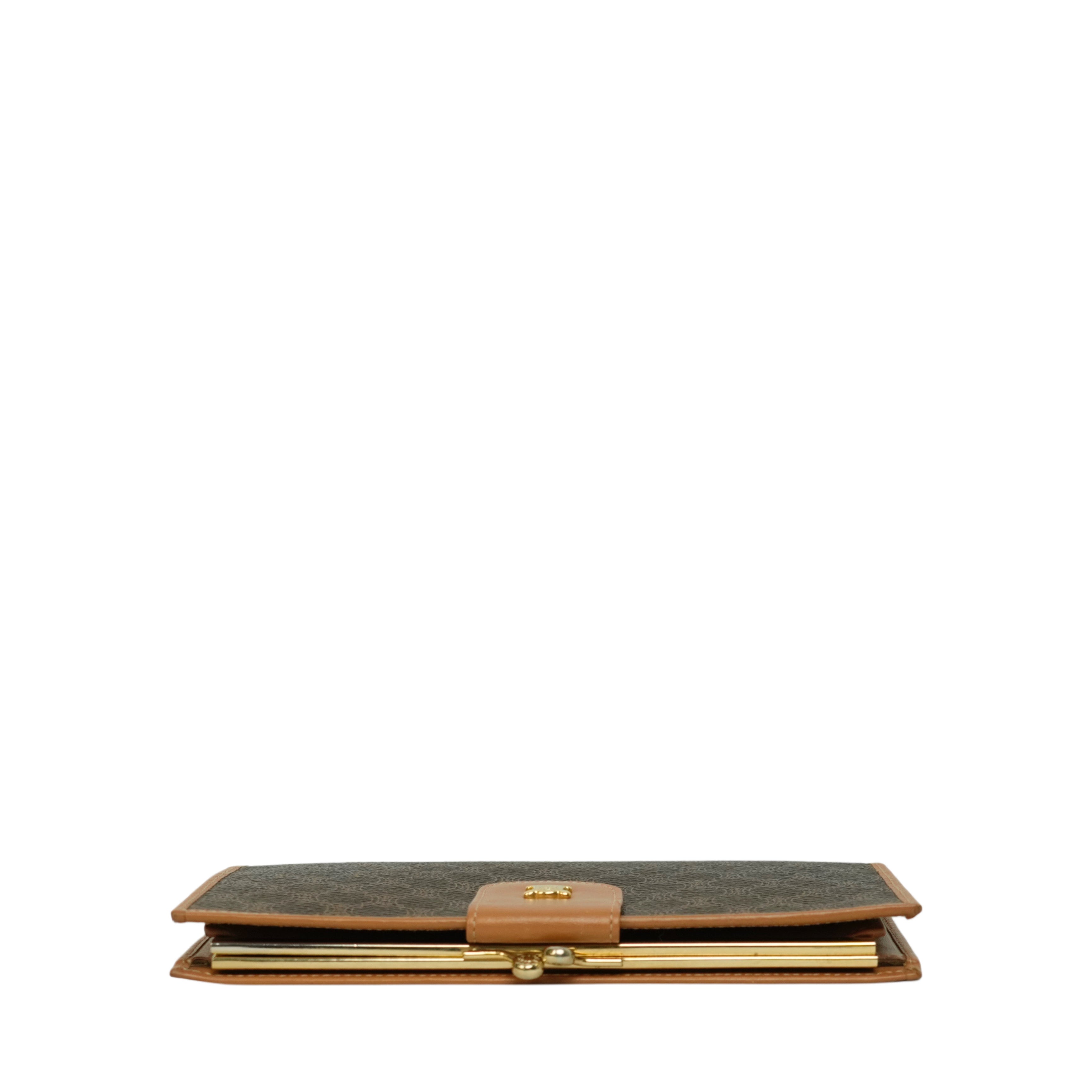 CELINE Macadam Kisslock Long Wallet