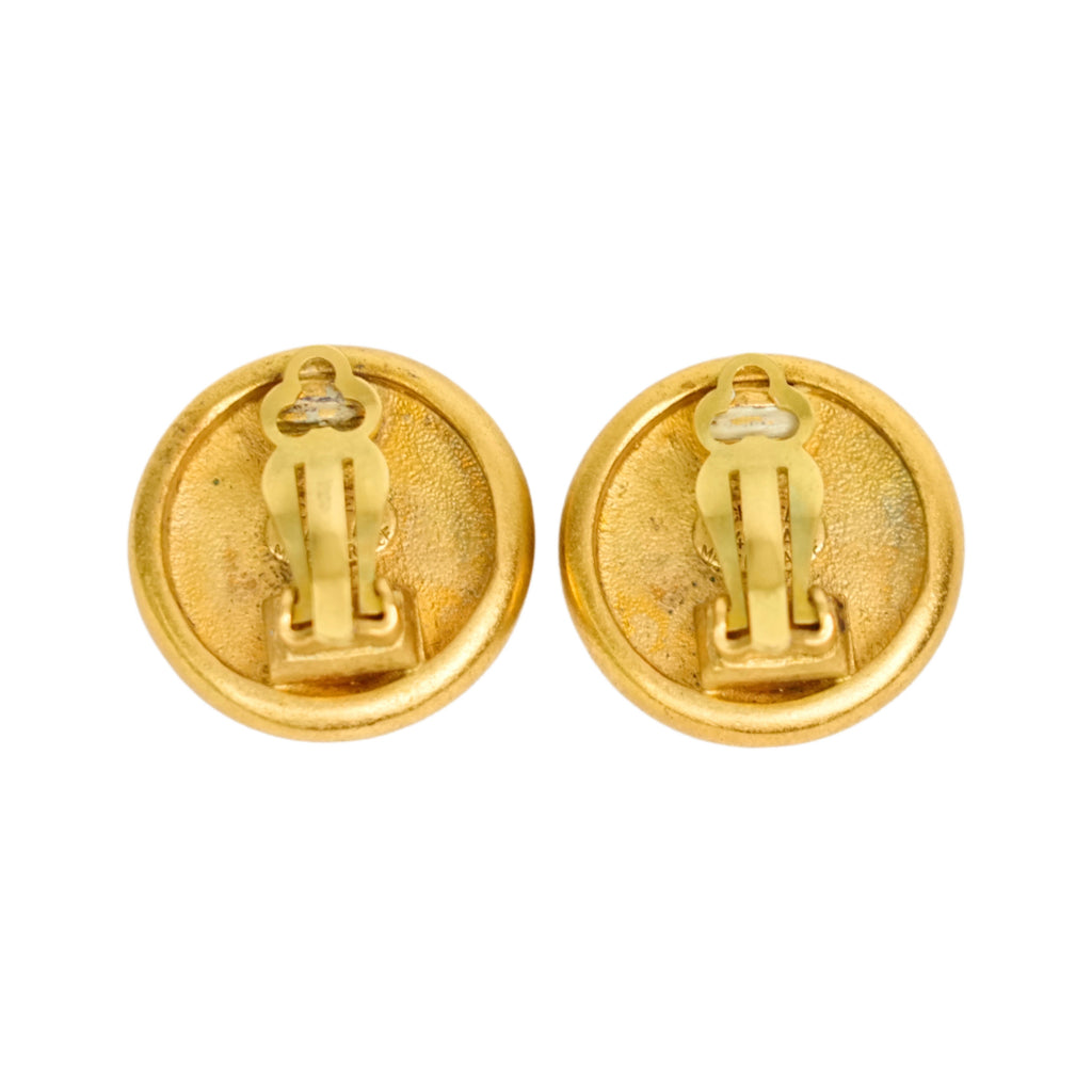 CHANEL Button Earrings