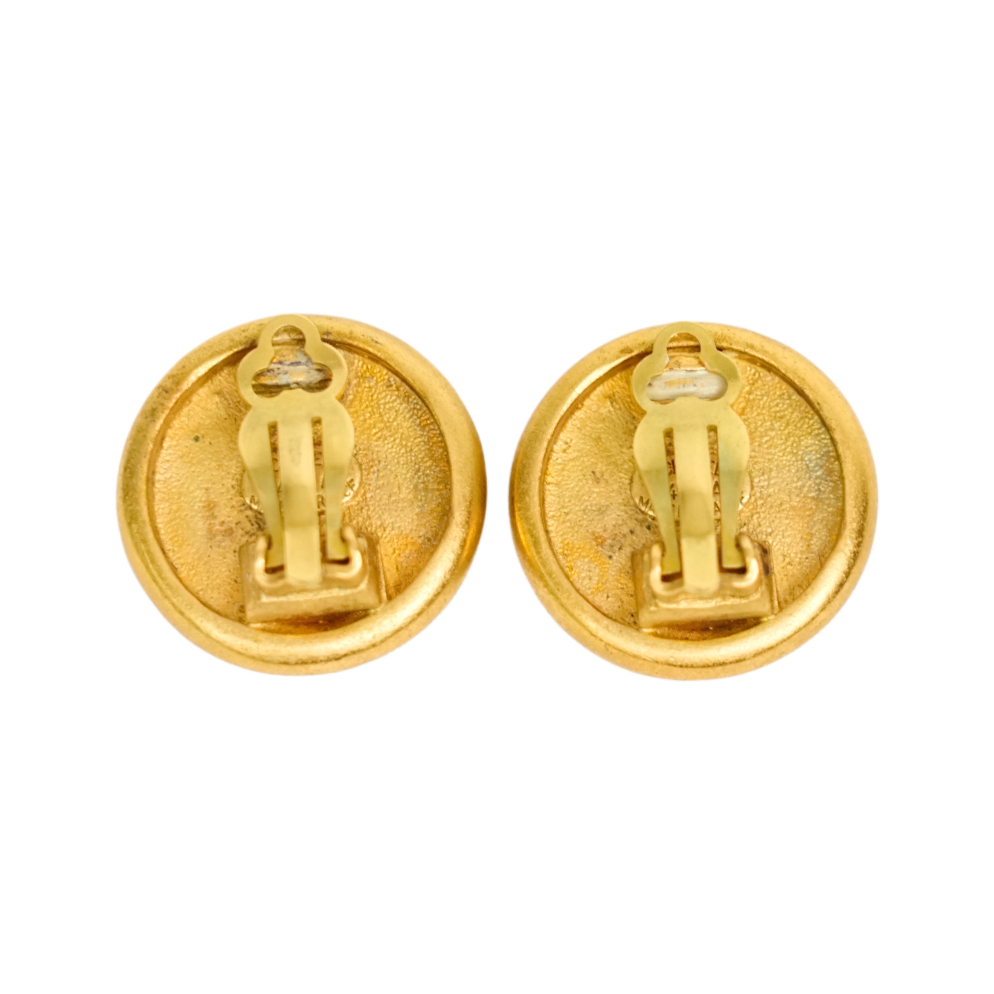 CHANEL Button Earrings