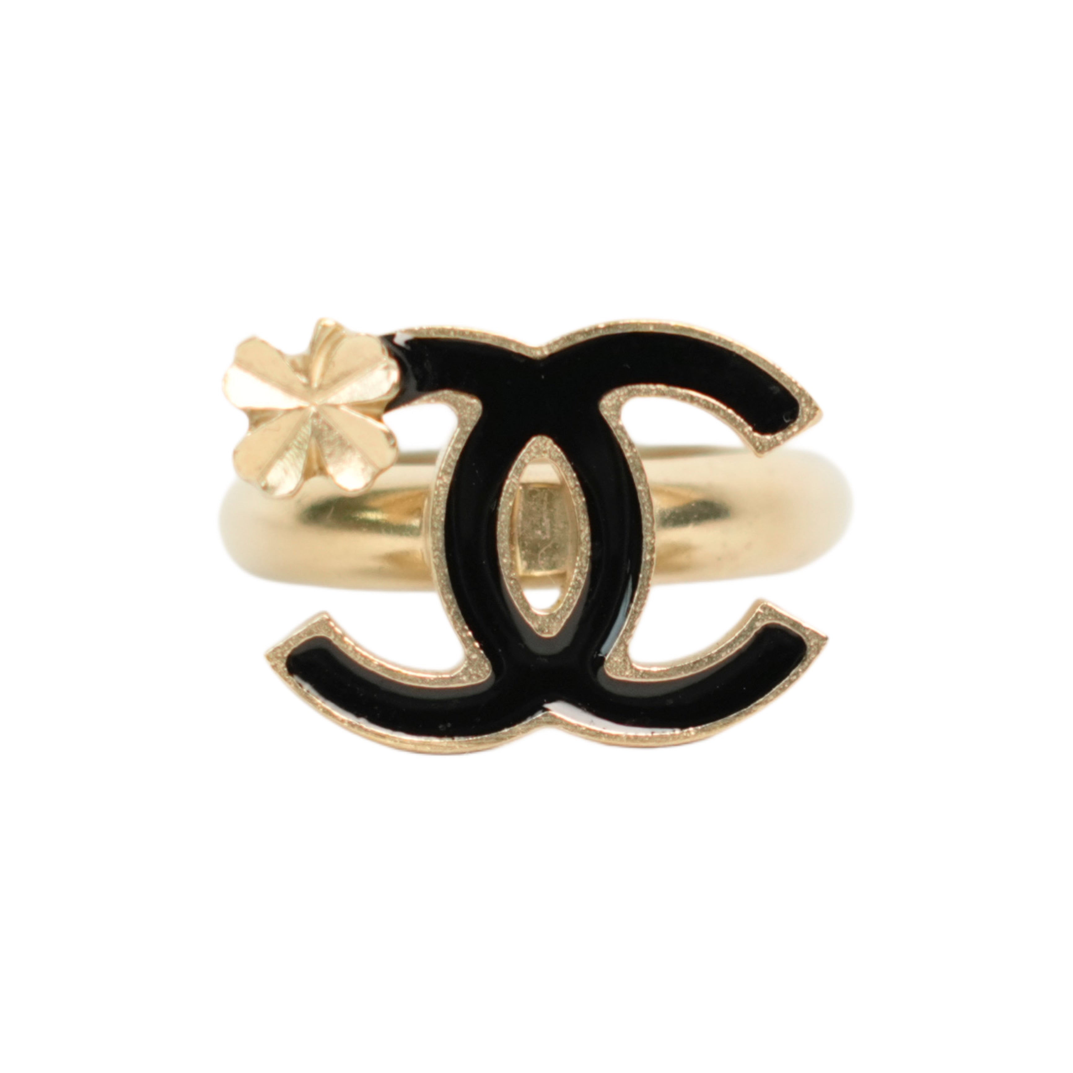 CHANEL Clover Coco Mark Ring