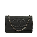 CHANEL Coco Mark Caviar Skin Shoulder Bag