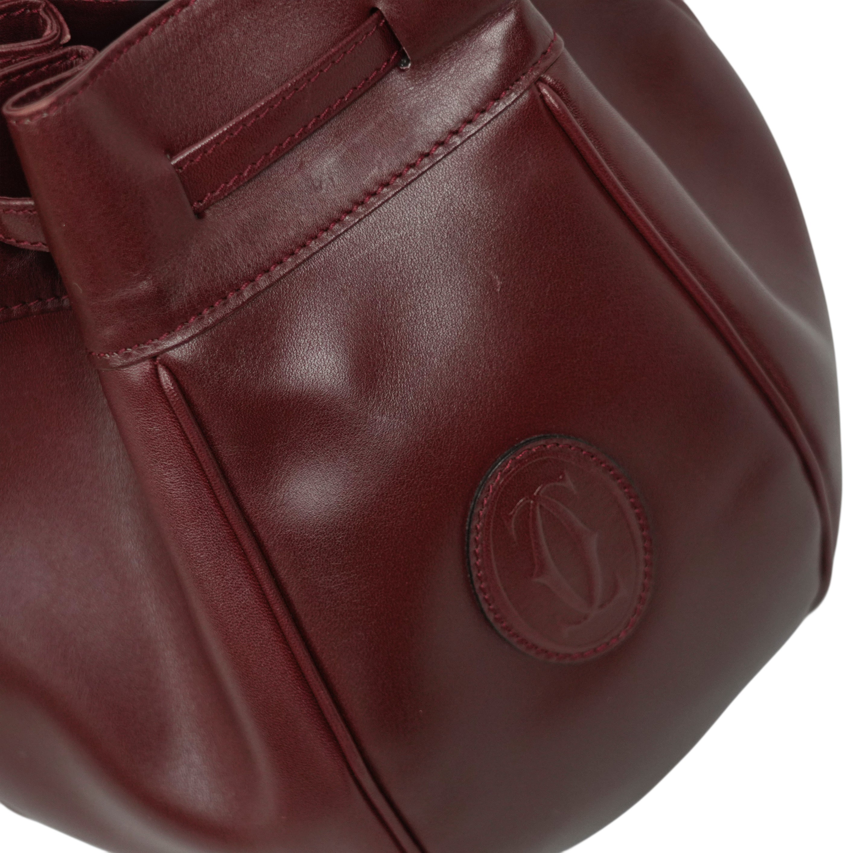 CARTIER Mustline Kinchaku-Type Shoulder Bag