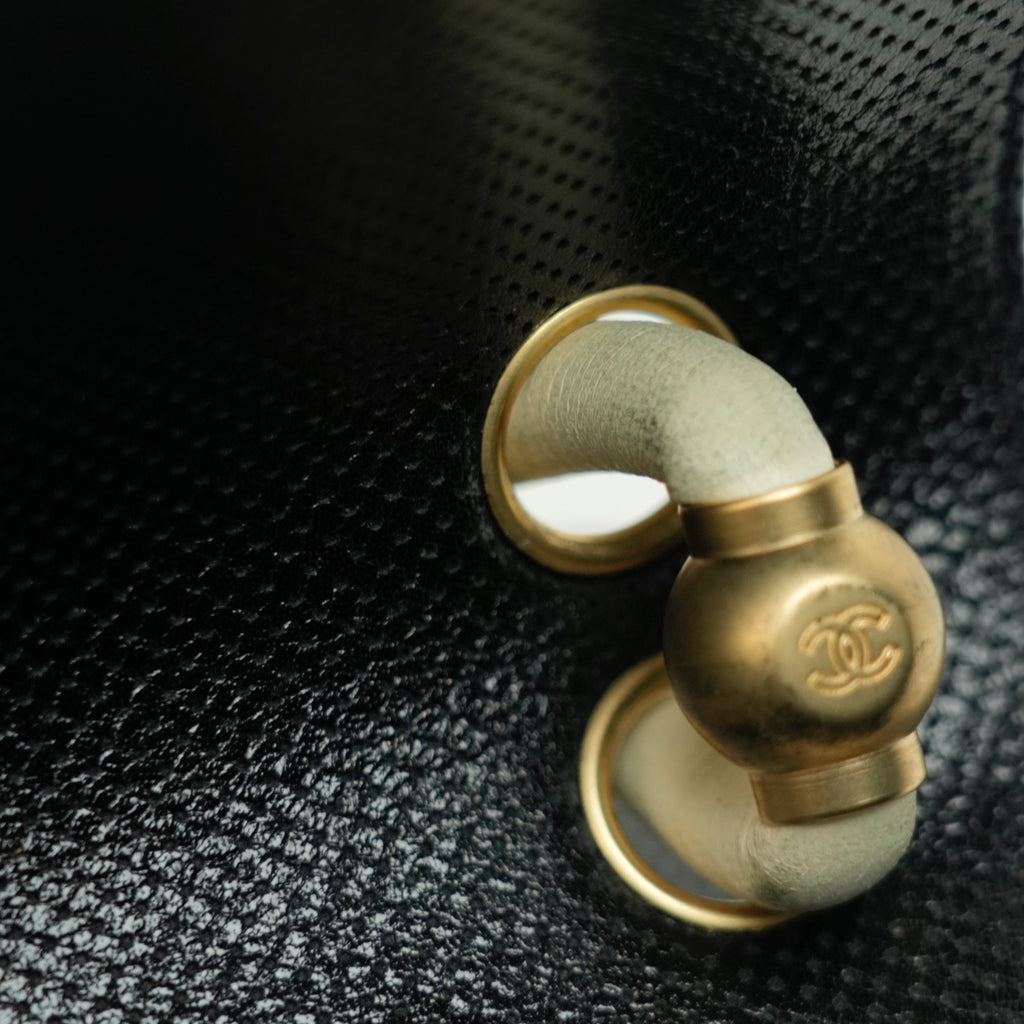 CHANEL 2000-2002 Coco Mark Punching Shoulder Bag