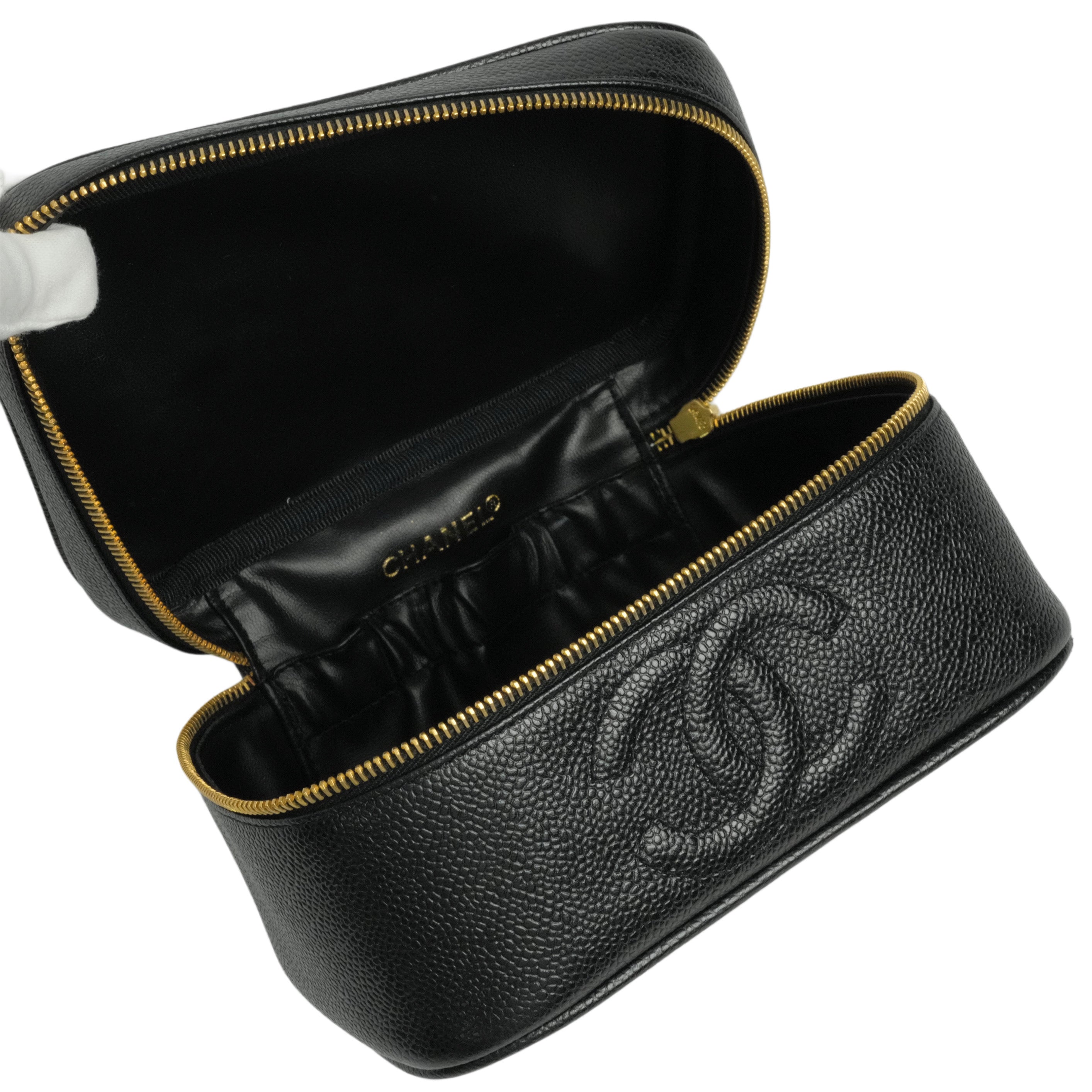 CHANEL 1994-1996 Vanity Caviar Skin Handbag