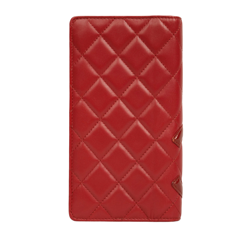 CHANEL 2009–2010 Cambon Coco Mark Matelassé Long Wallet
