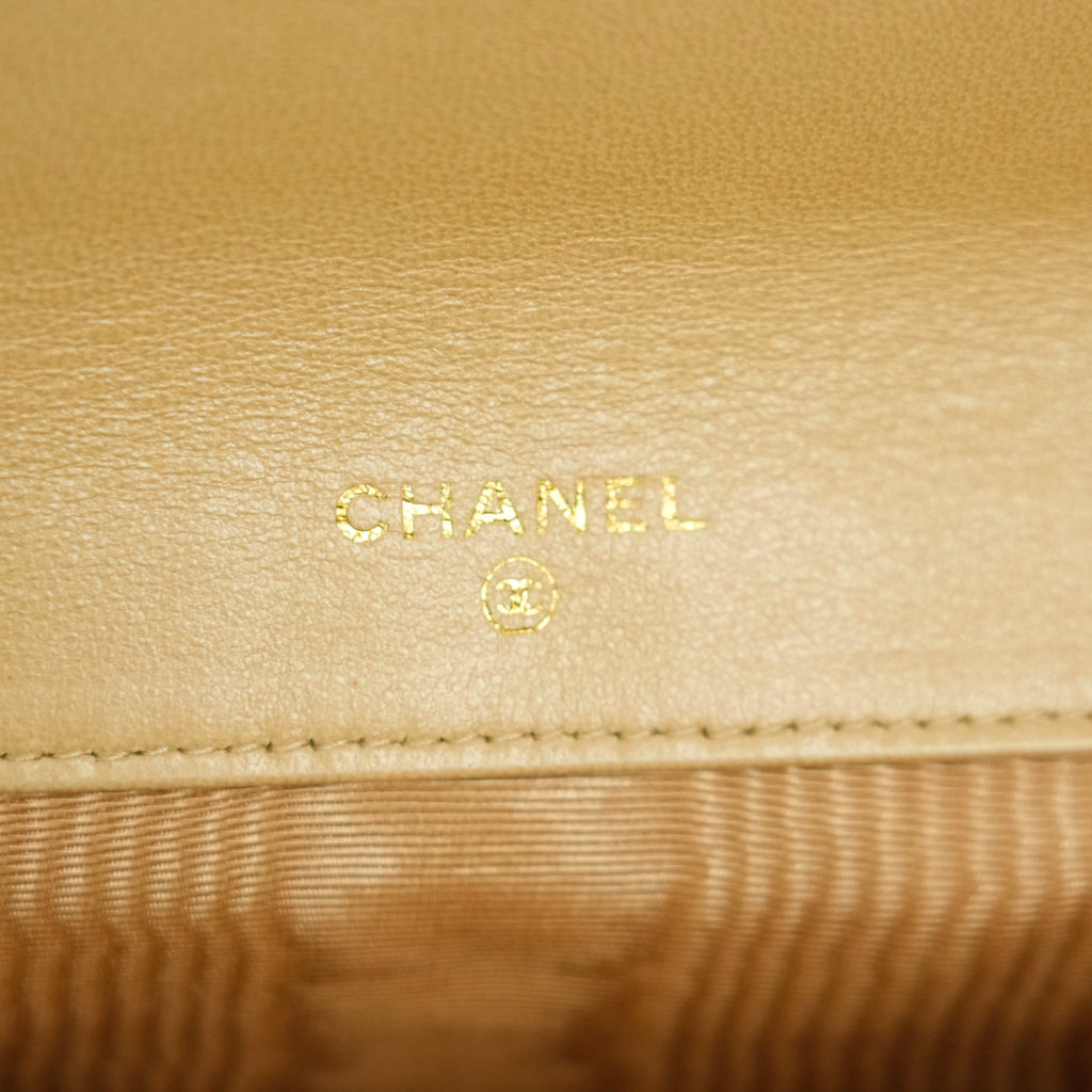 CHANEL 1997-1999 Coco Mark Caviar Skin Long Wallet