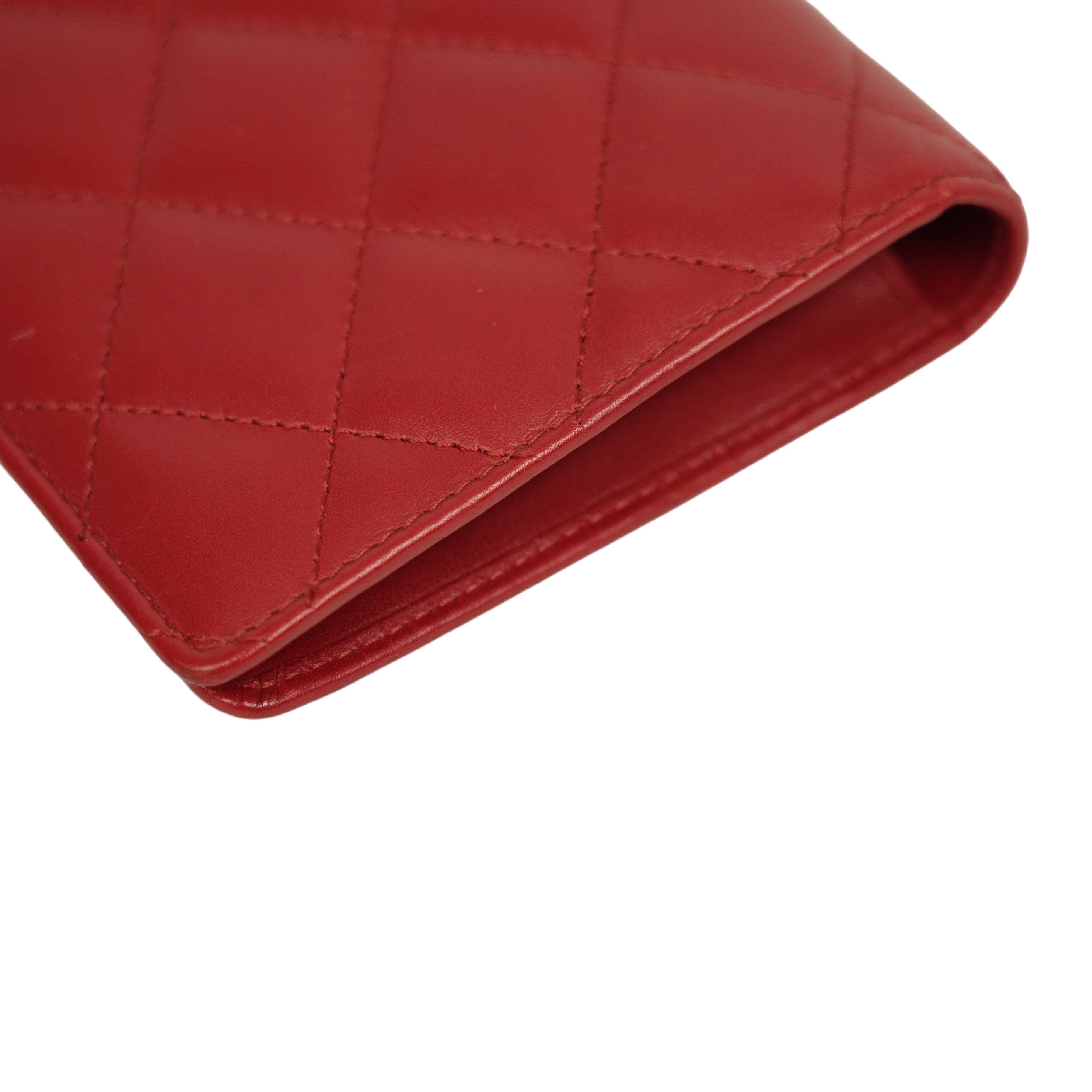 CHANEL 2009–2010 Cambon Coco Mark Matelassé Long Wallet