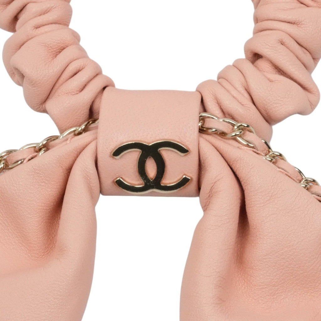 CHANEL  Leather Hair Scrunchie