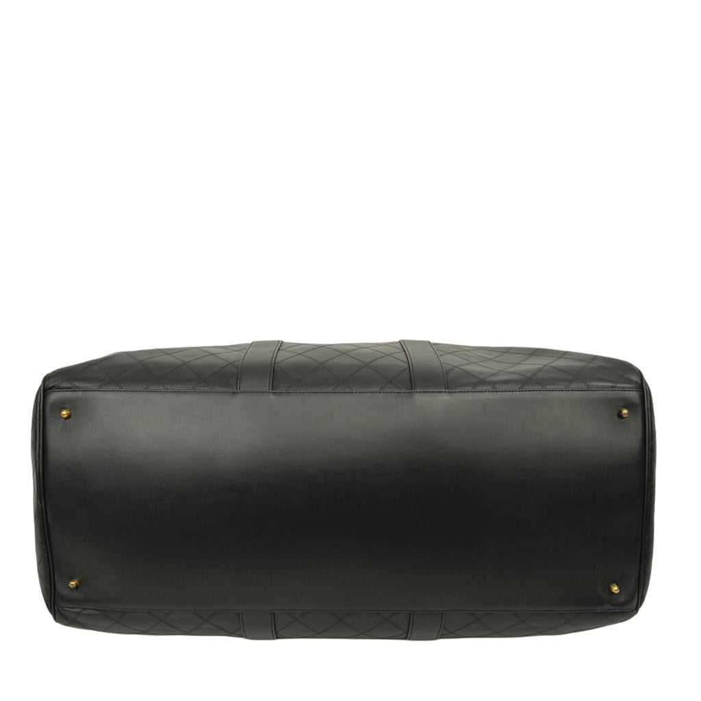 CHANEL 1991–1994 Matelassé Boston 60 Handbag / Shoulder Bag 2-Way