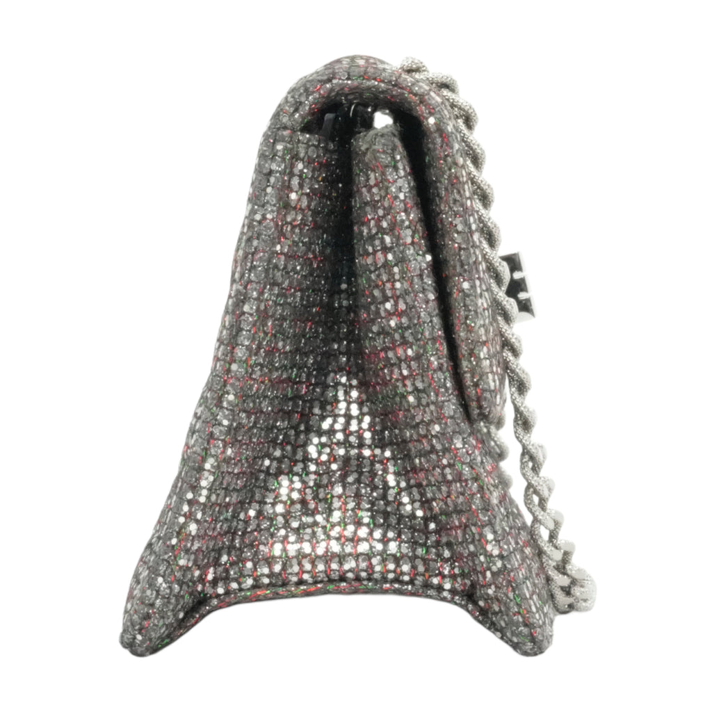 CHANEL 2010-2011 Matelassé 2.55 Chain Sequin Mini Shoulder Bag