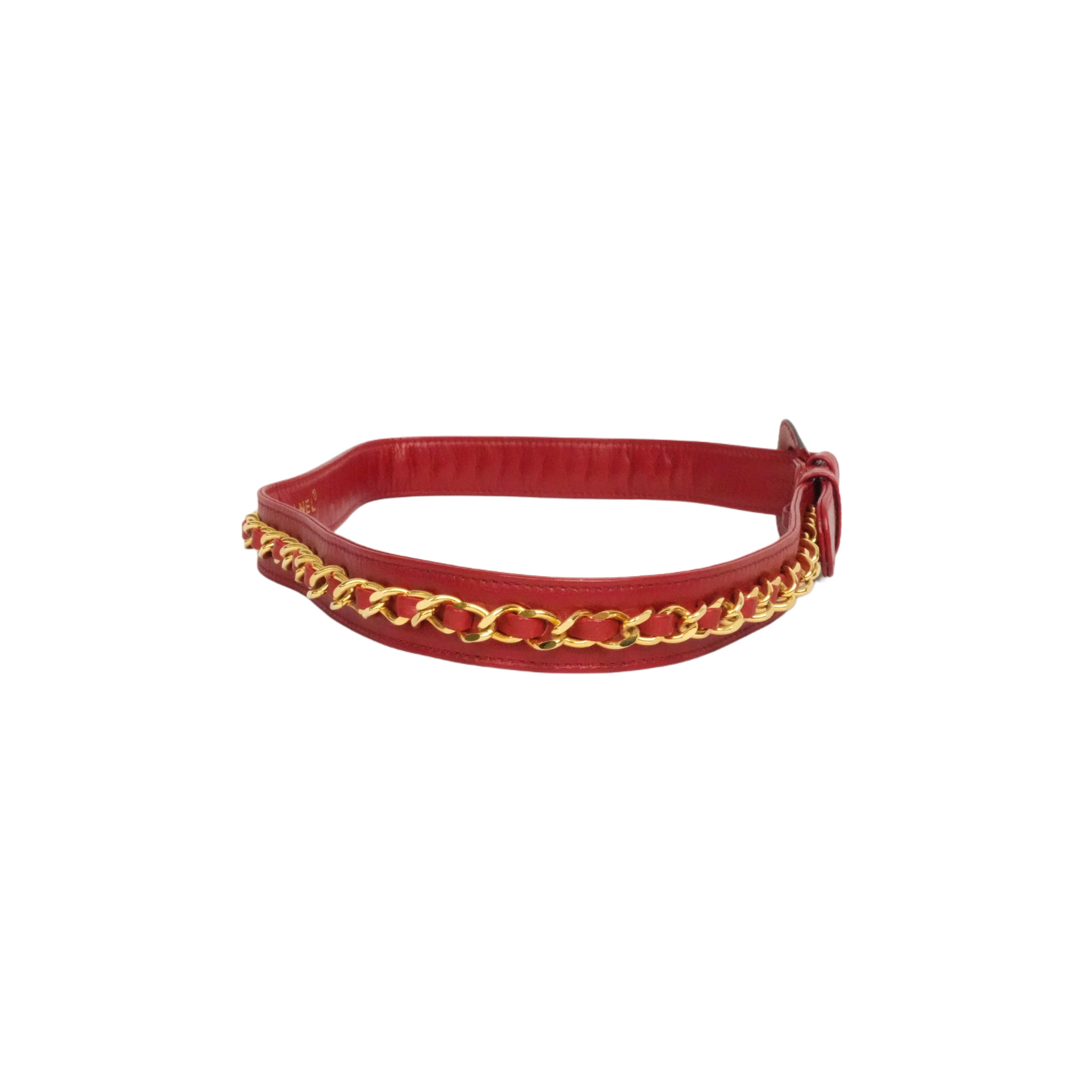 CHANEL Coco Mark Chain Buckle Belt