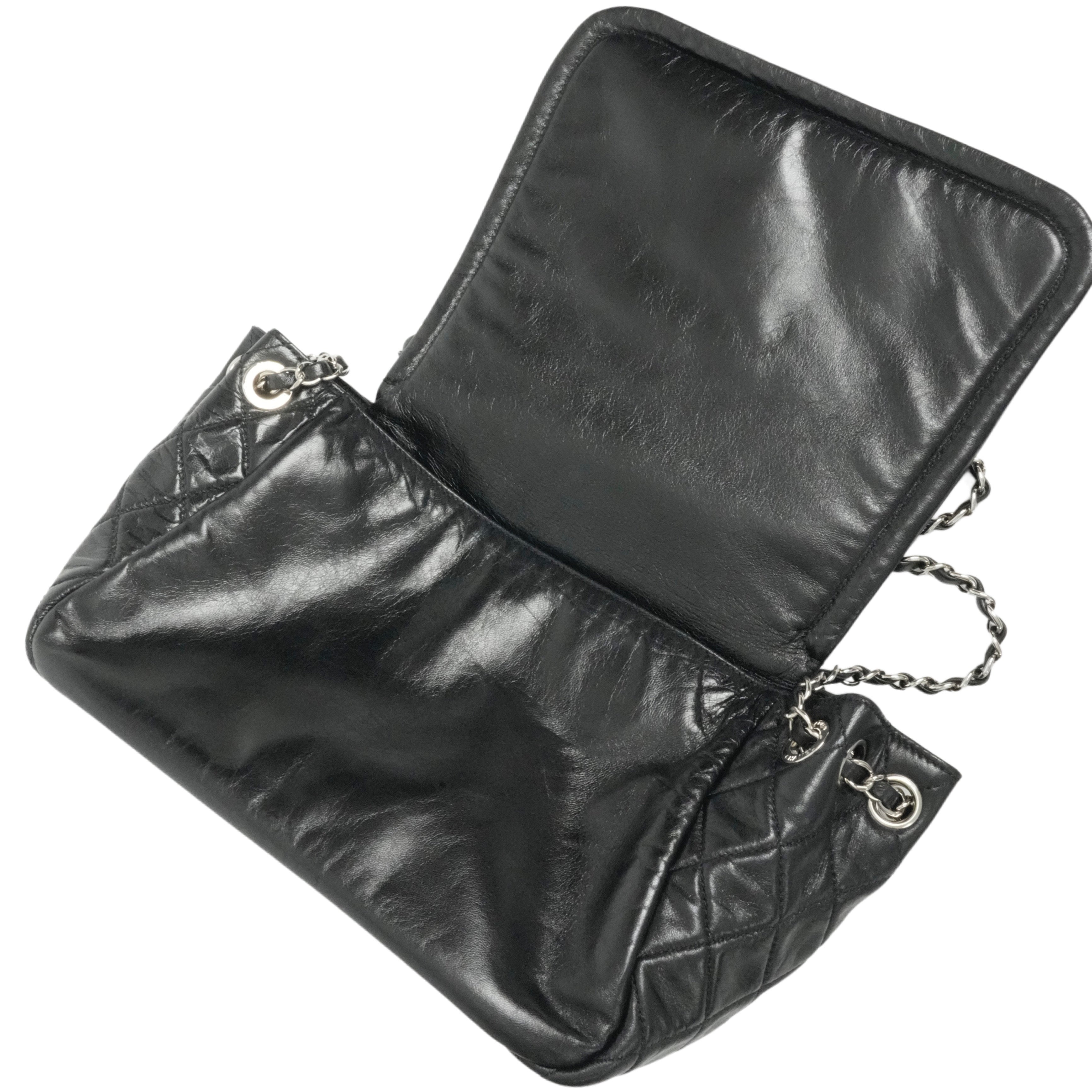 CHANEL 2009-2010 Matelassé Coco Mark Lambskin Shoulder Bag